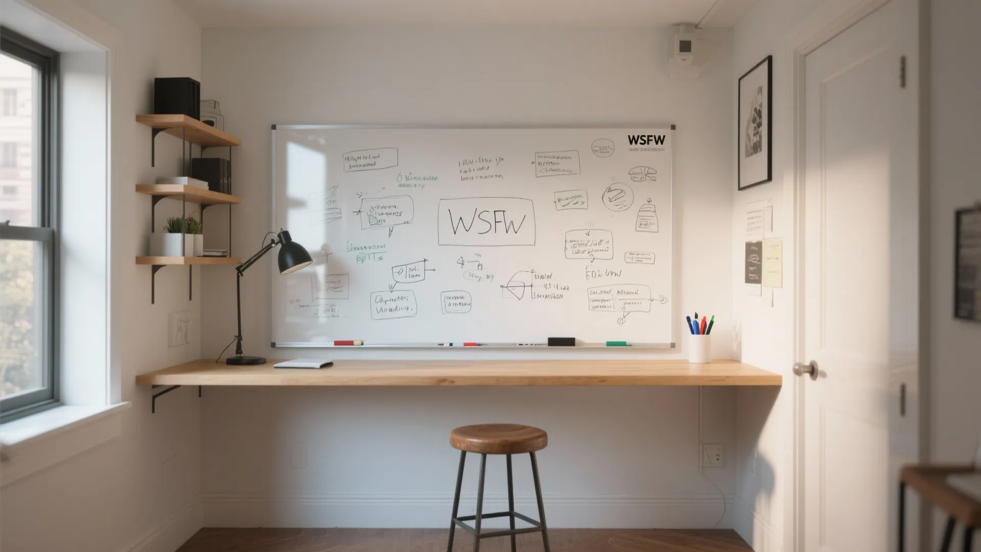 1. Whole-wall Whiteboard: Bold and Practical
