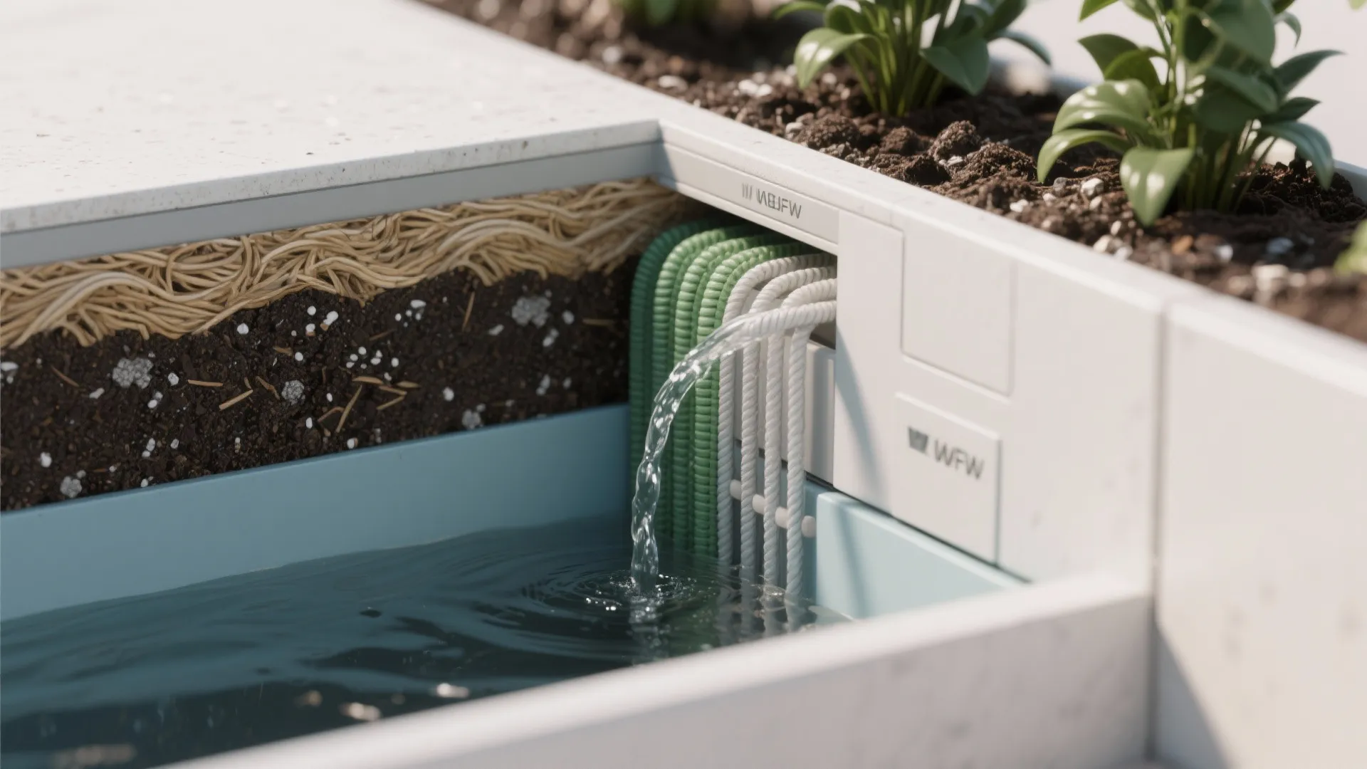 Self-watering planter boxes with capillary wicks