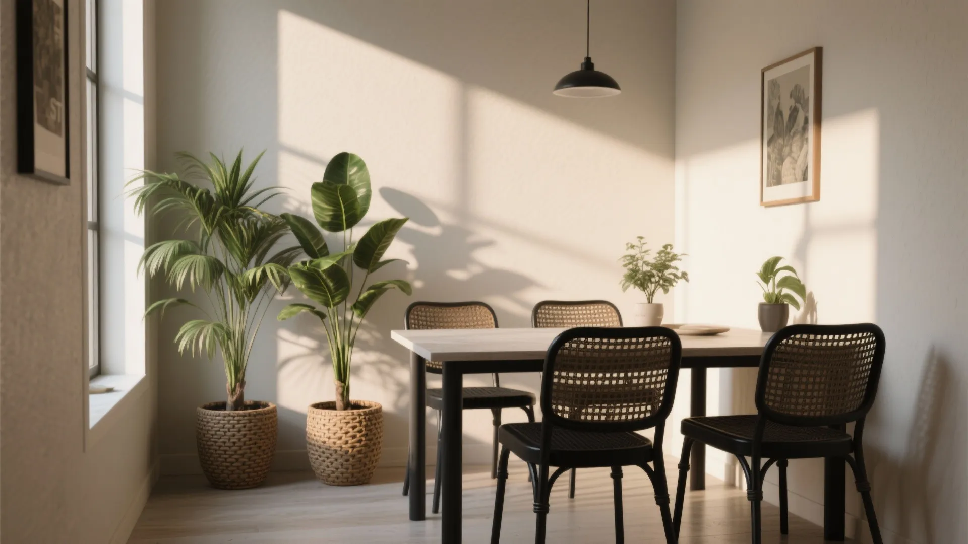 4. Create contrast with light walls and greenery