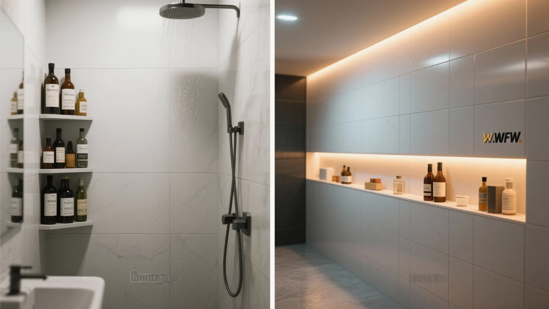 Wide Niche with Integrated LED