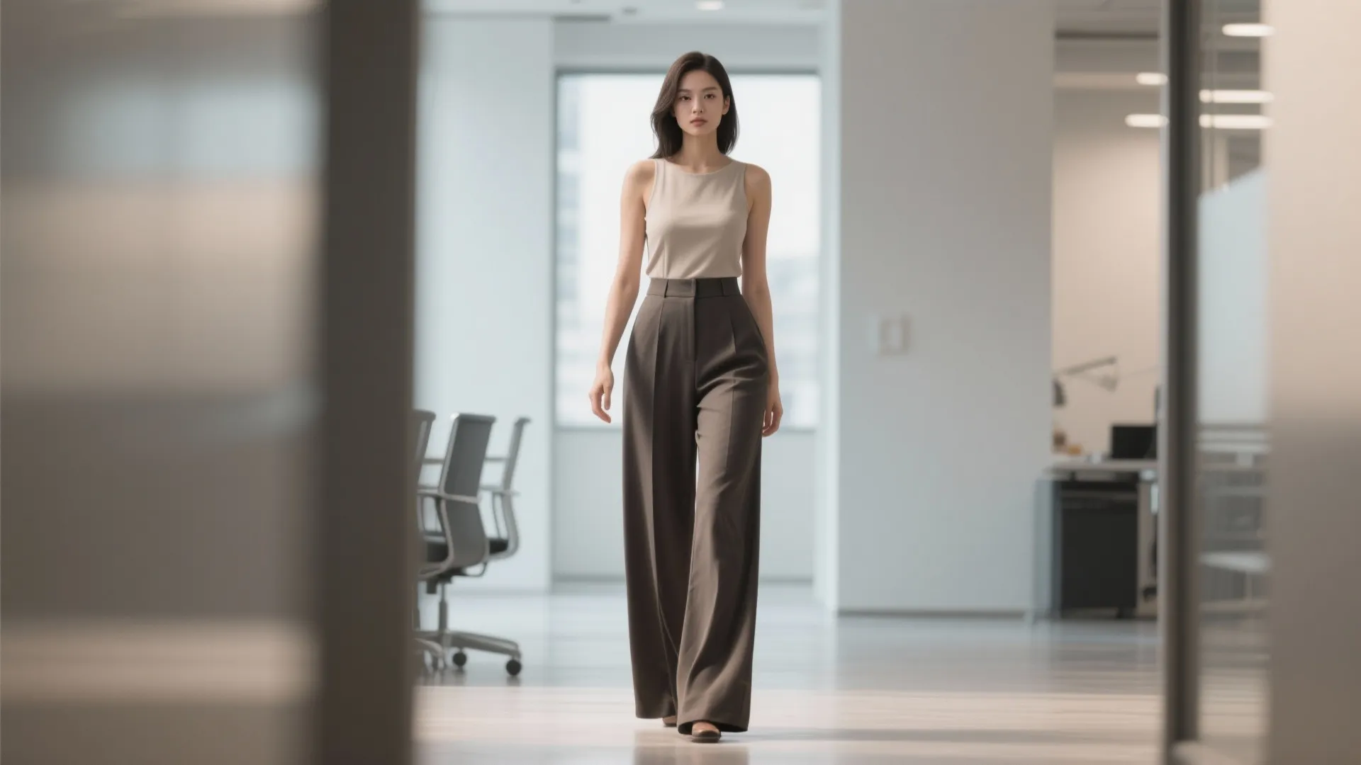 7. Tailored Wide-Leg Pants