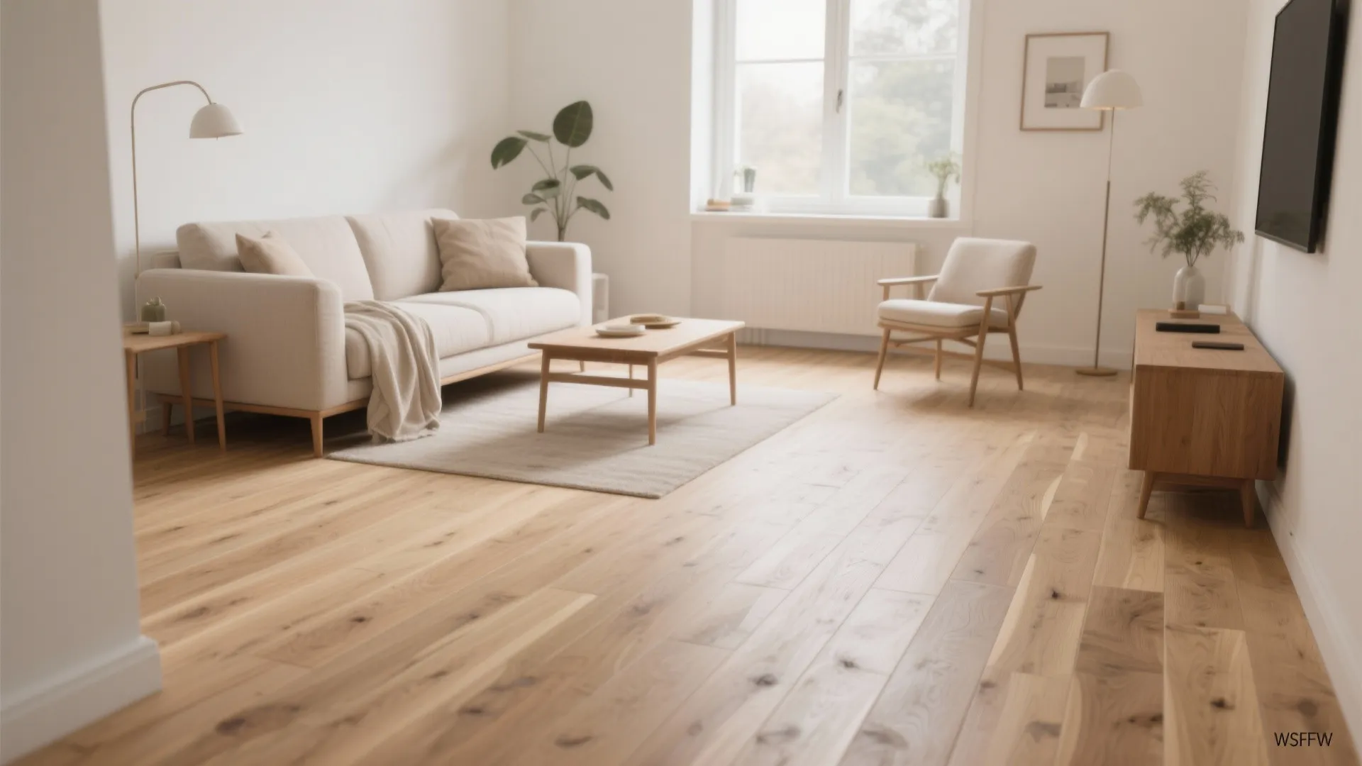 Wide-Plank Oak With a Light Matte Finish