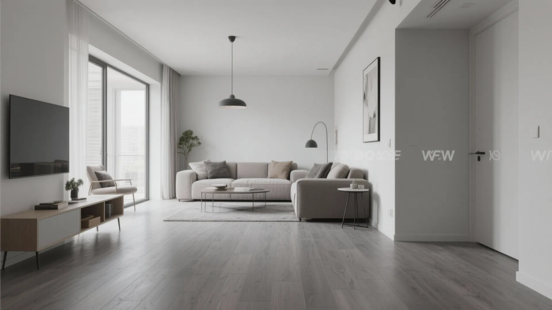 7. Wide-Plank Gray Laminate