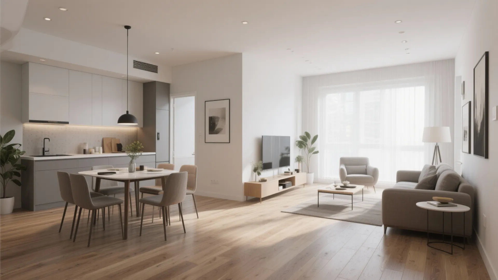 4. Wide Plank Vinyl for a Modern Statement