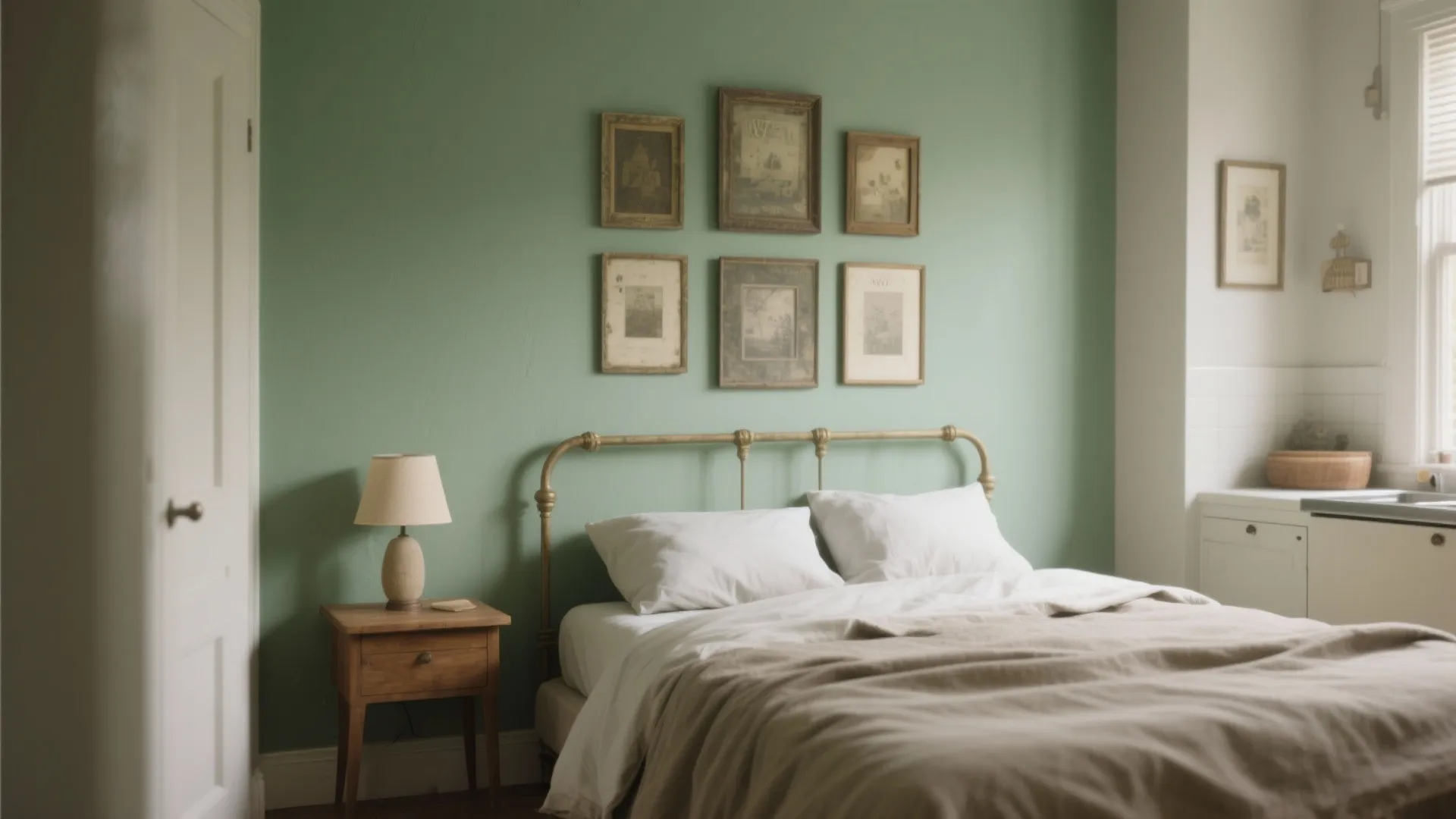 1. Willow Accent Wall Behind the Bed