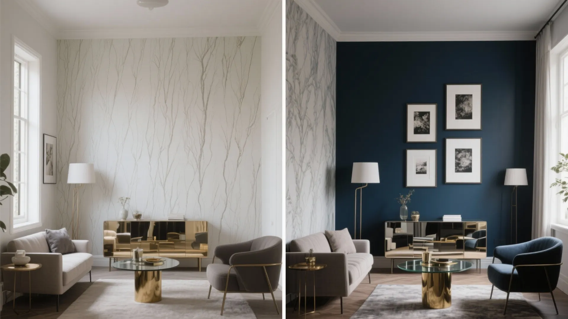 5. High-Contrast Willow + Deep Blue for Drama