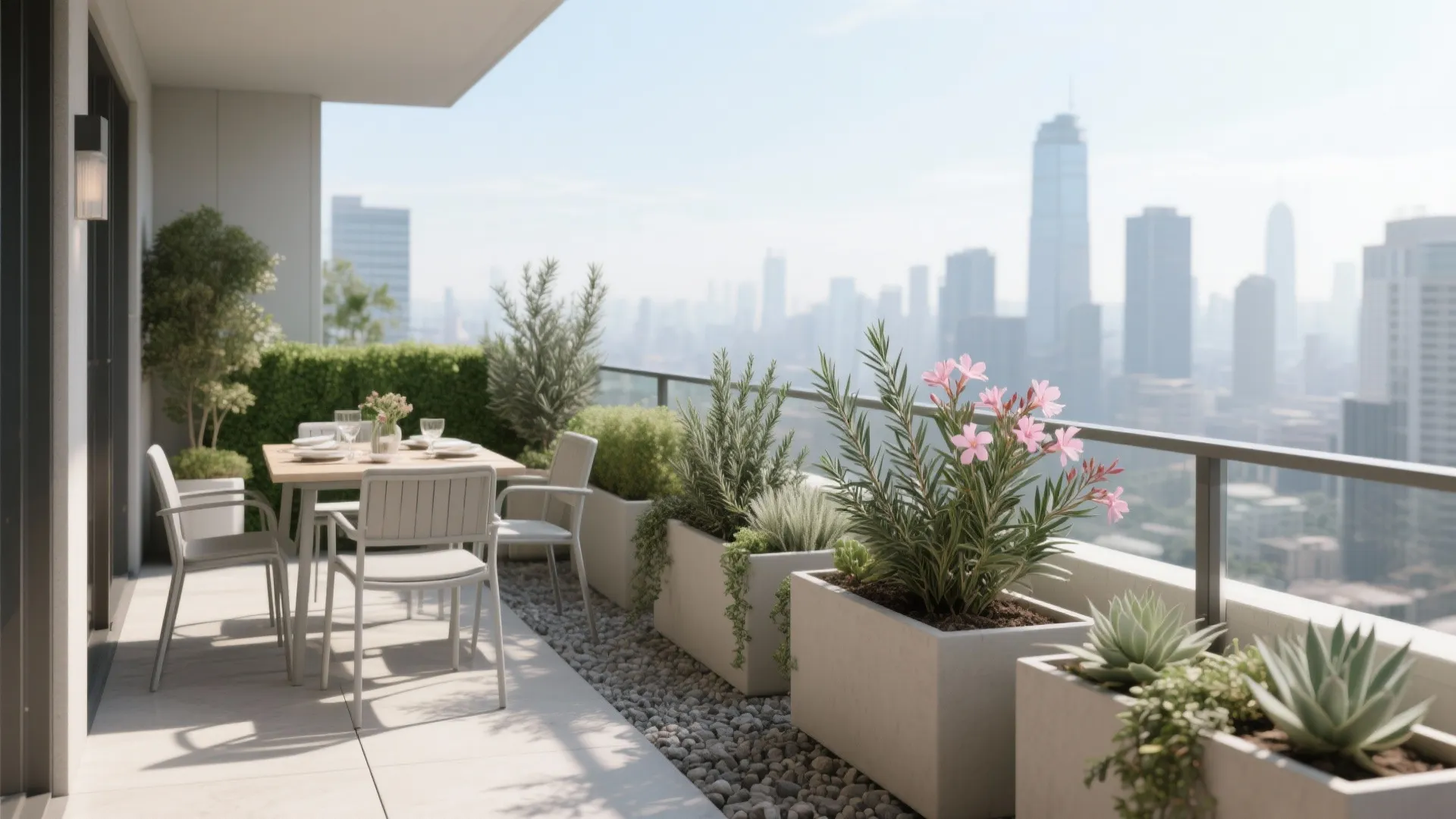 Wind-smart, drought-tolerant containers