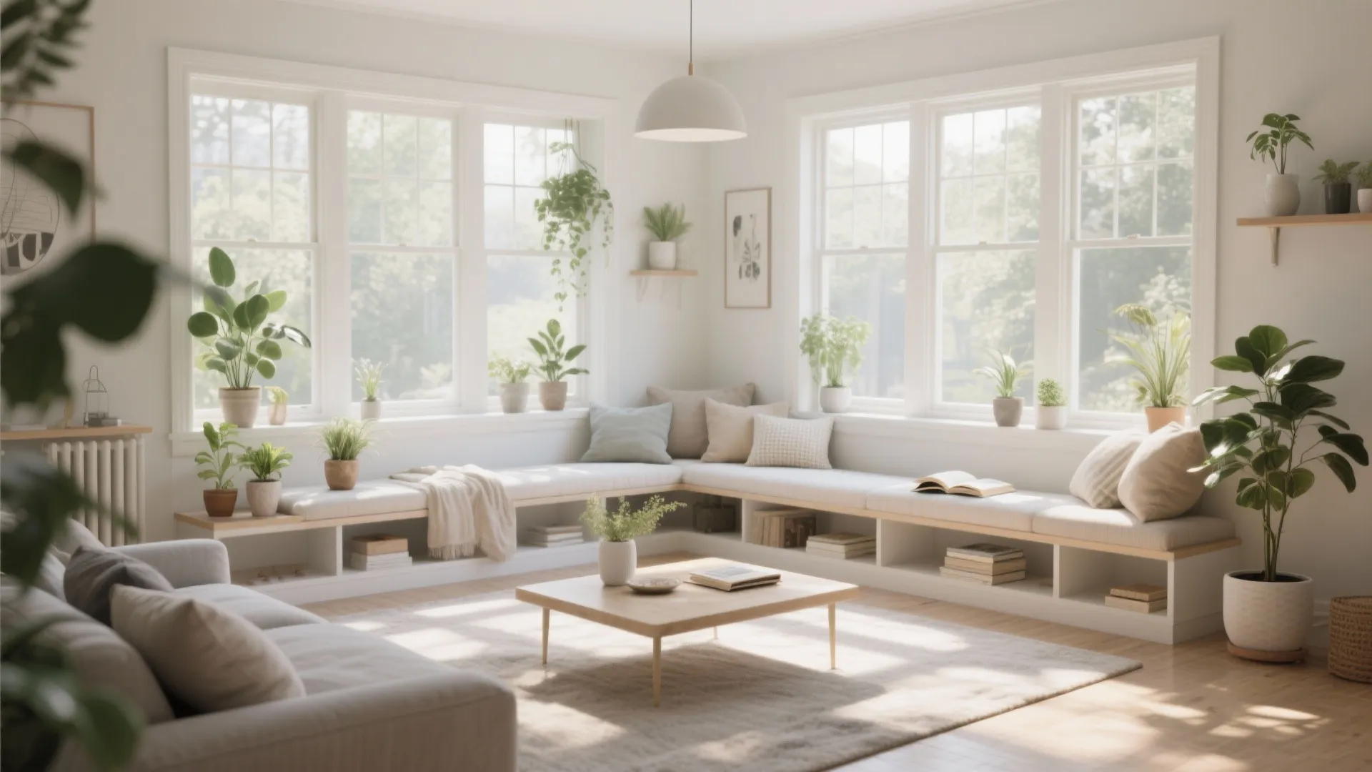 8. Window-Lined Bench