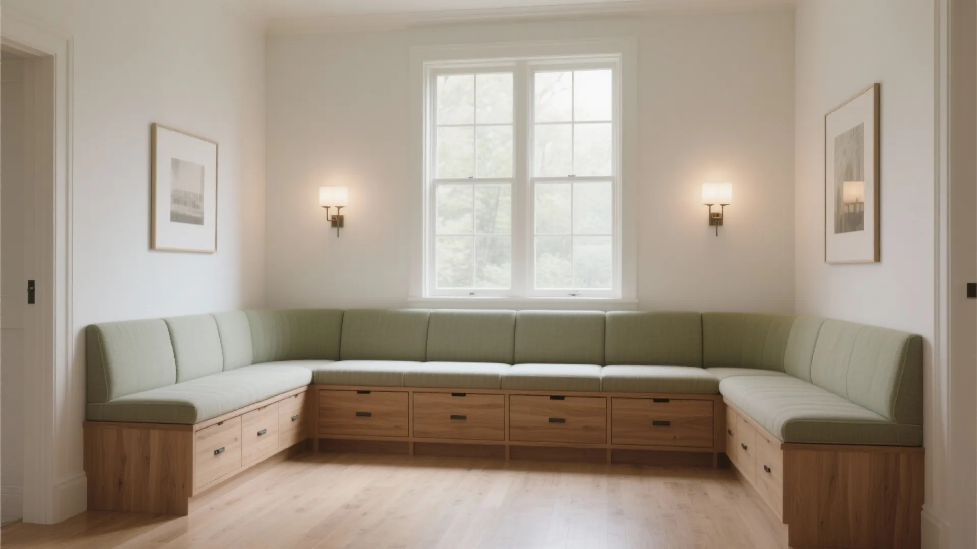 Built-in Window Bench with Storage