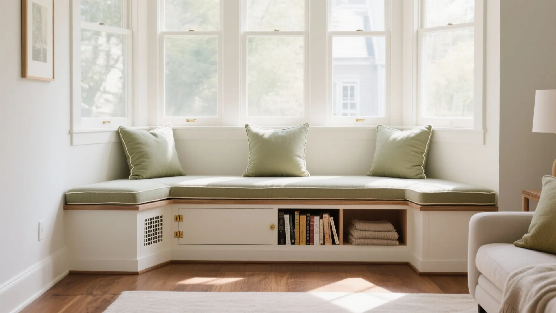 Window Bench with Hidden Storage