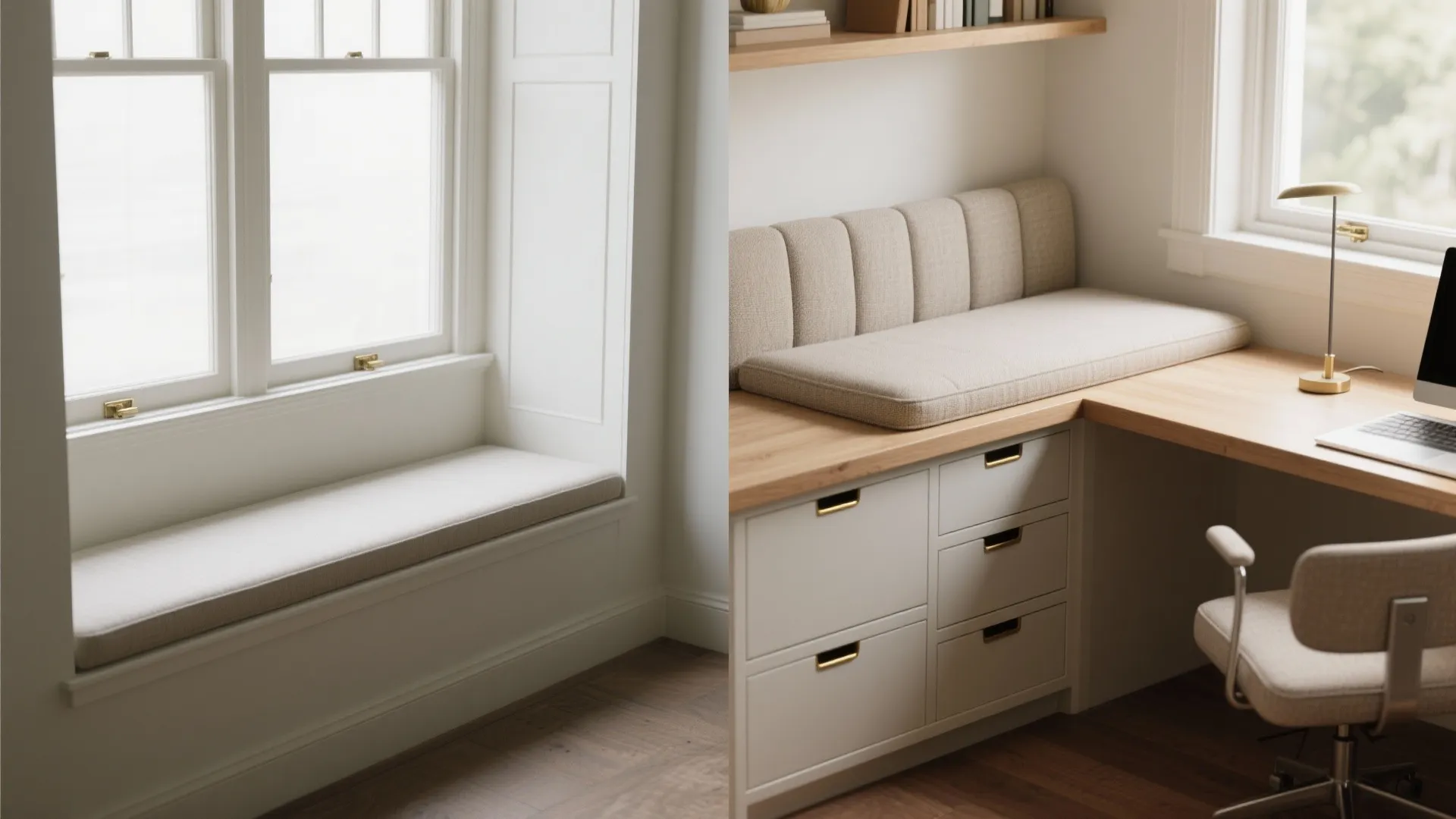 5. Built-in window bench desk