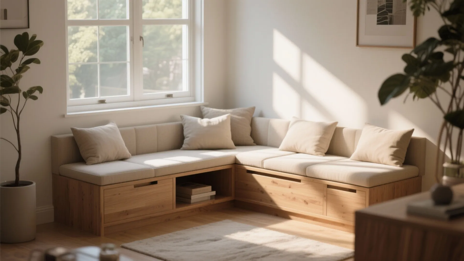 4. Window Bench with Hidden Storage