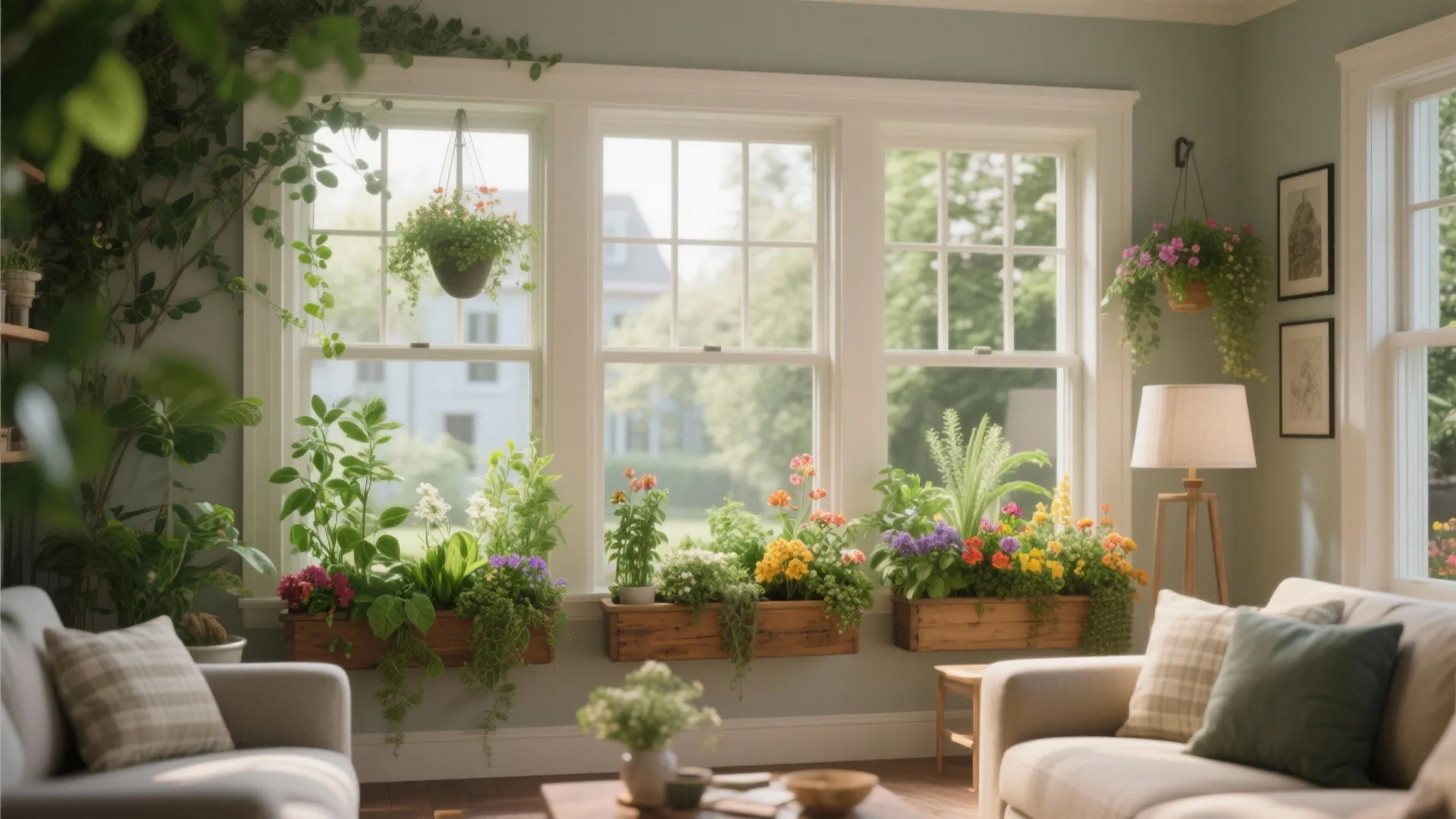 10. Window Boxes and Greenery