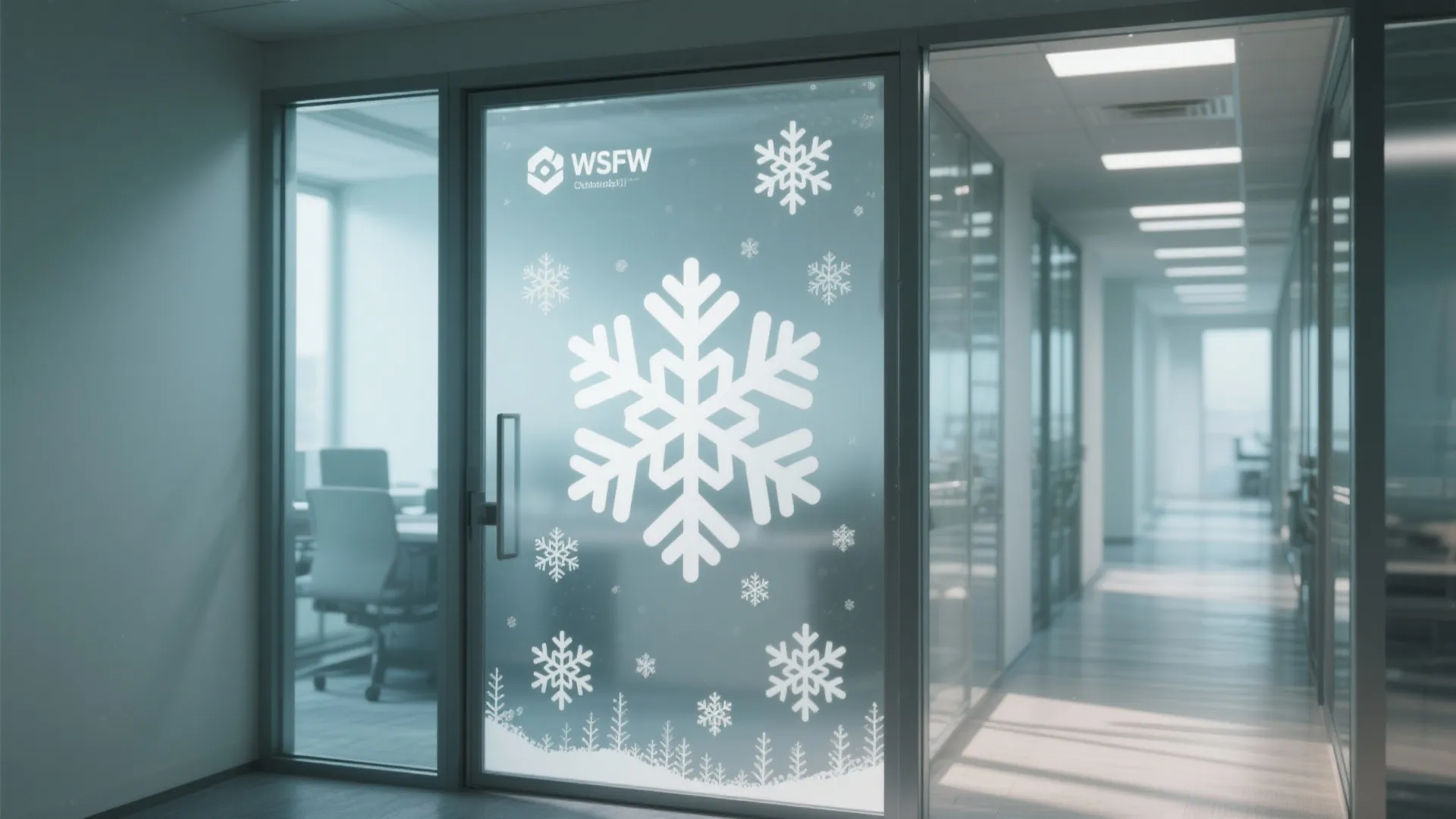 2. Window-Cling Snow Scene