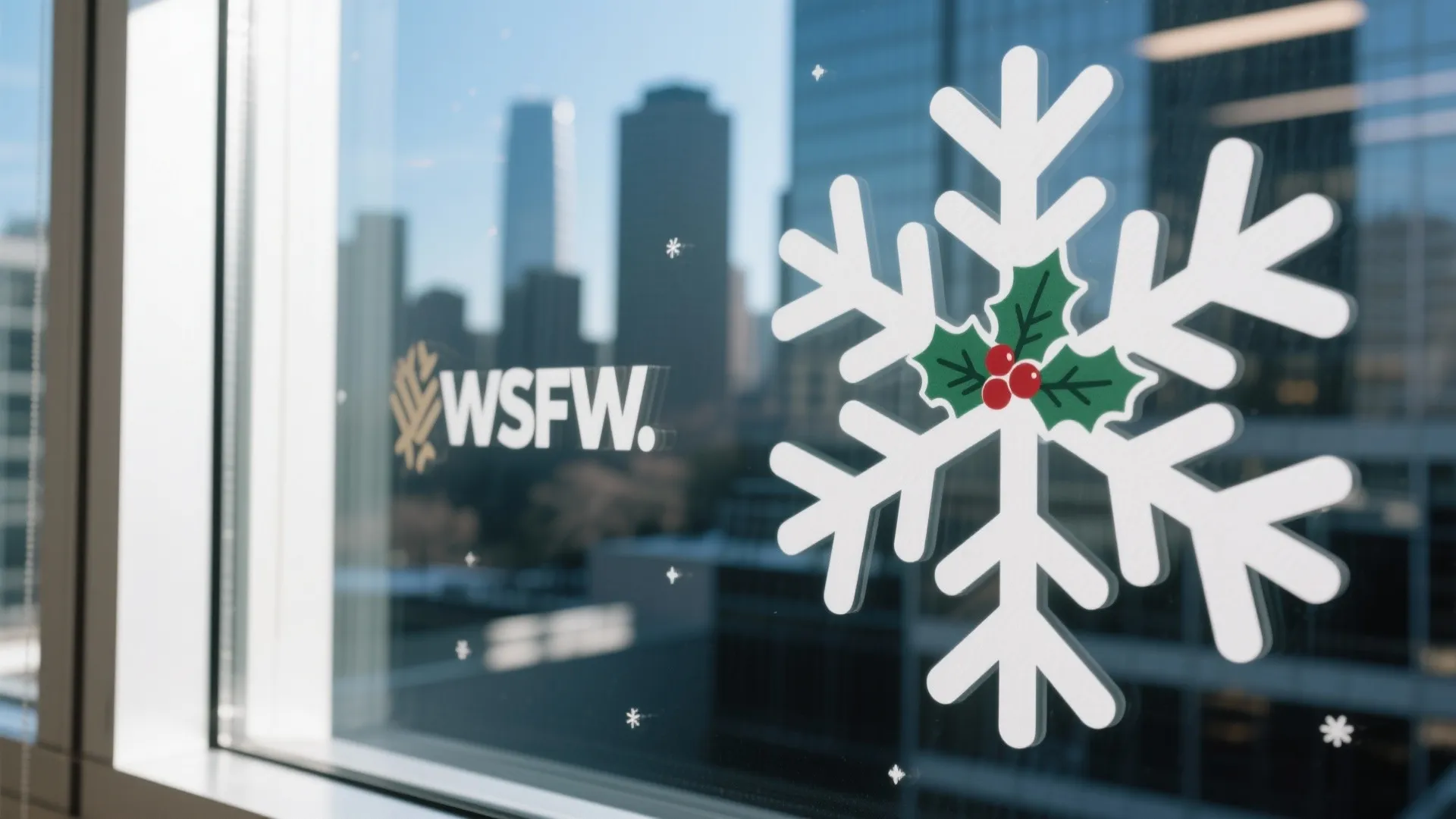 3. Festive Window Clings