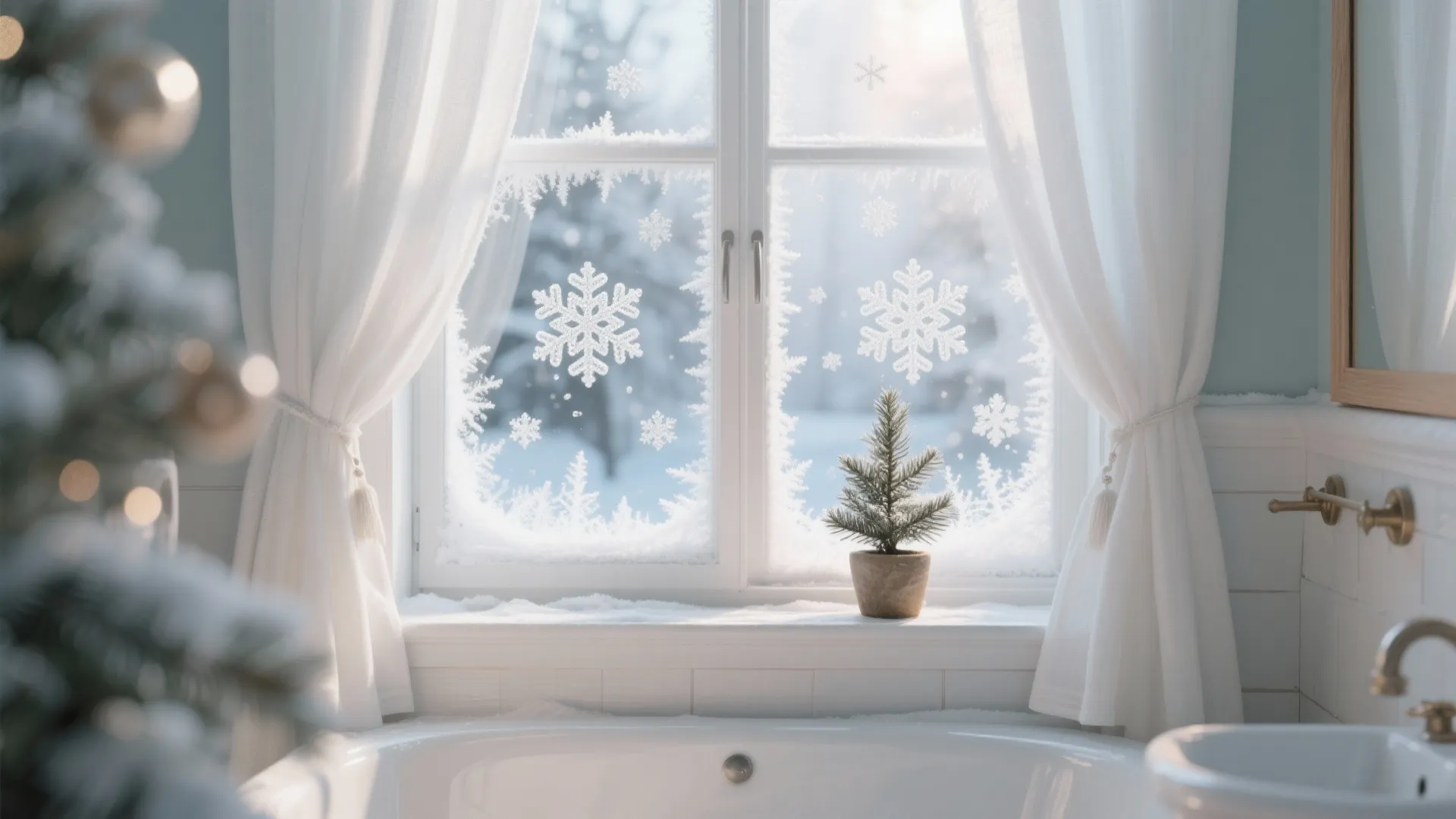 8. Christmas Window Clings