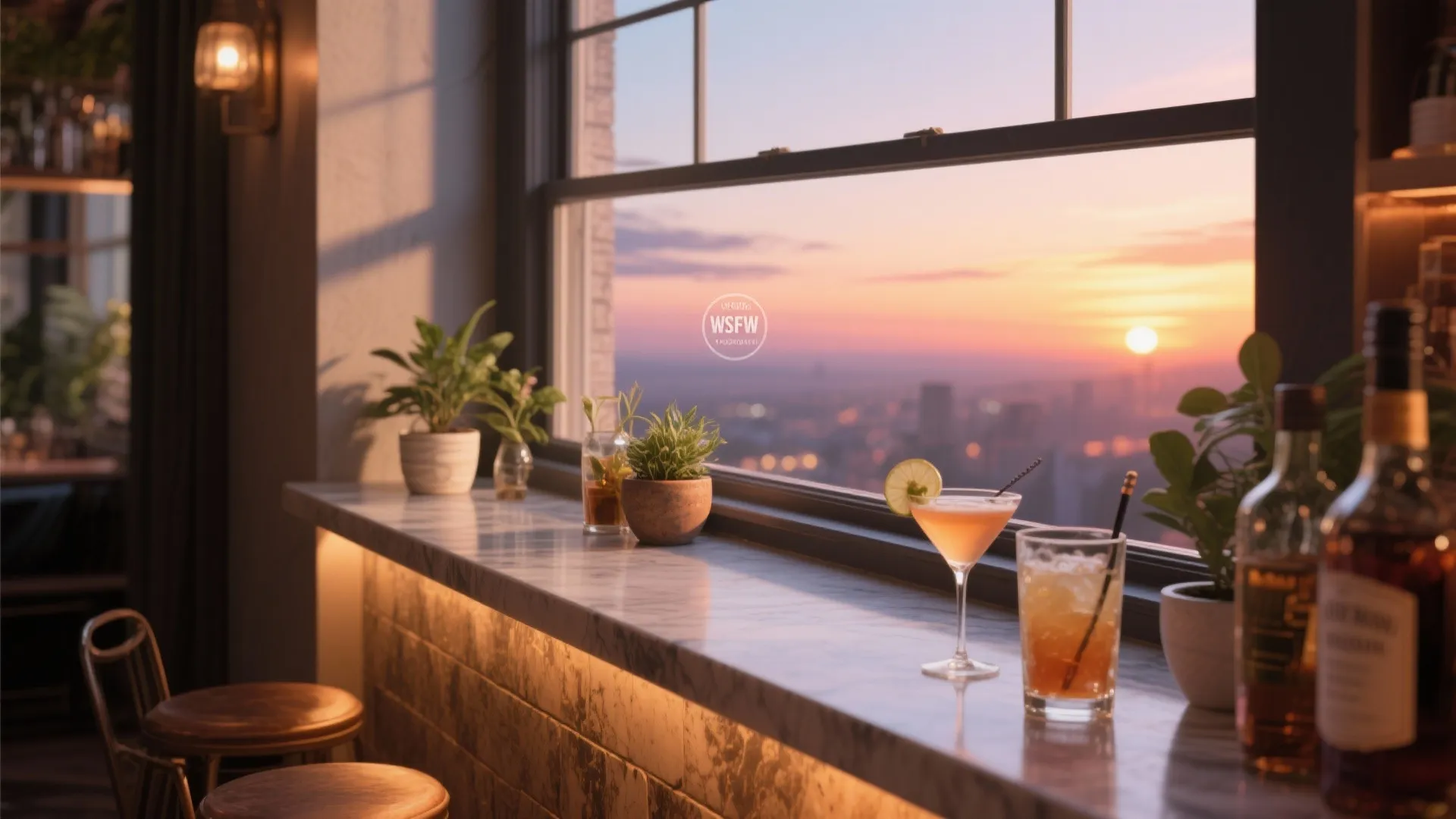 4. Window-Sill Cocktail Nook