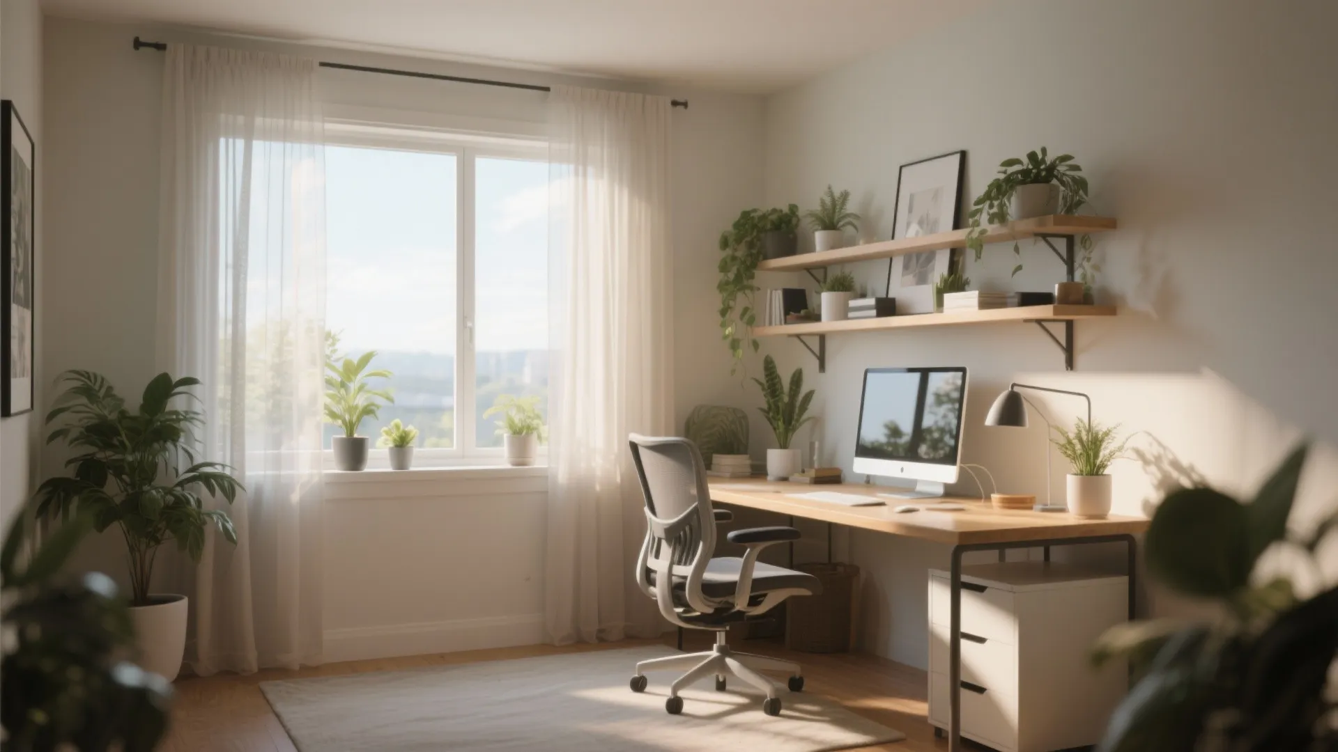 4. Window-facing Desk