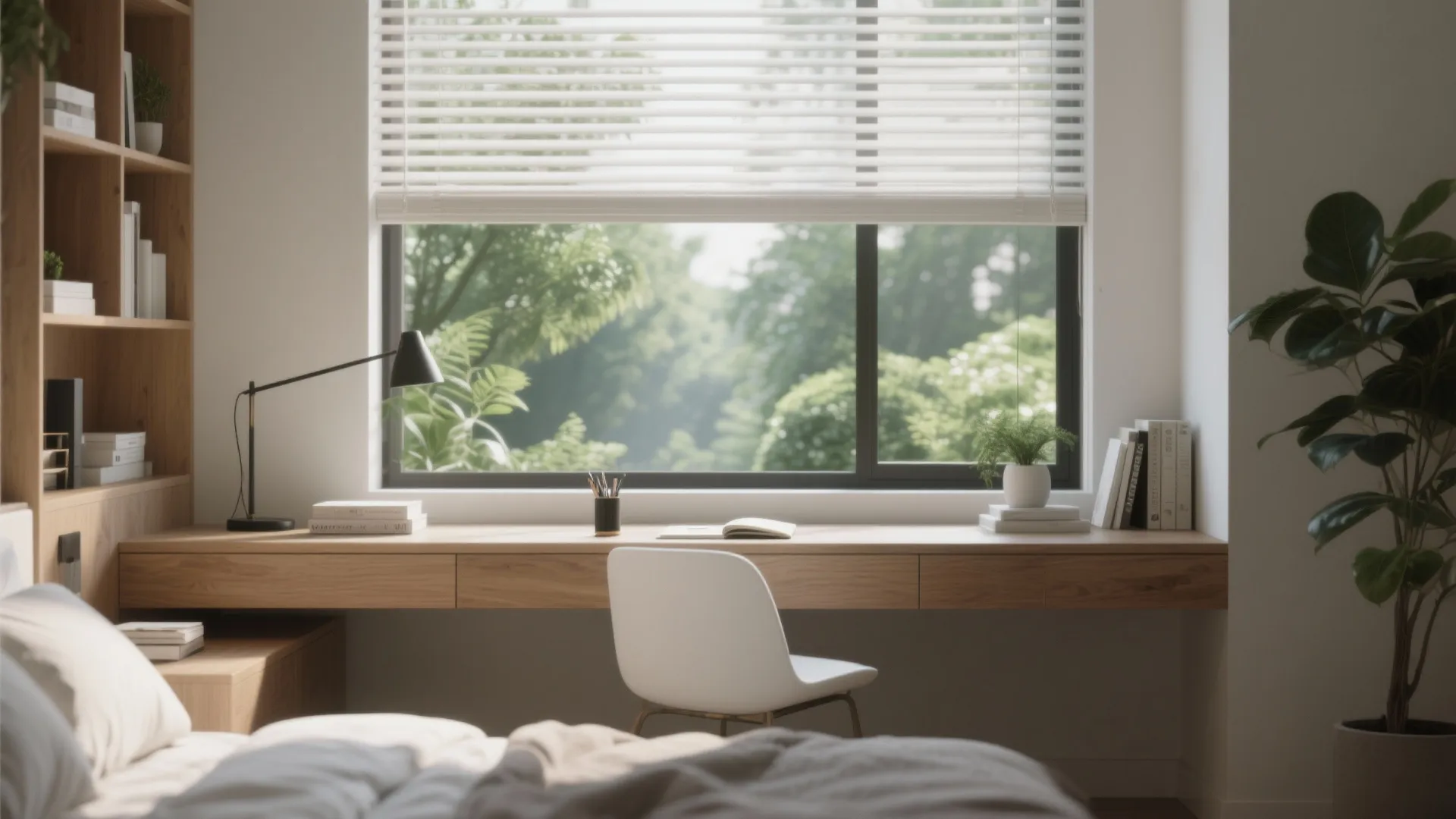 5. Window-Facing Writing Desk