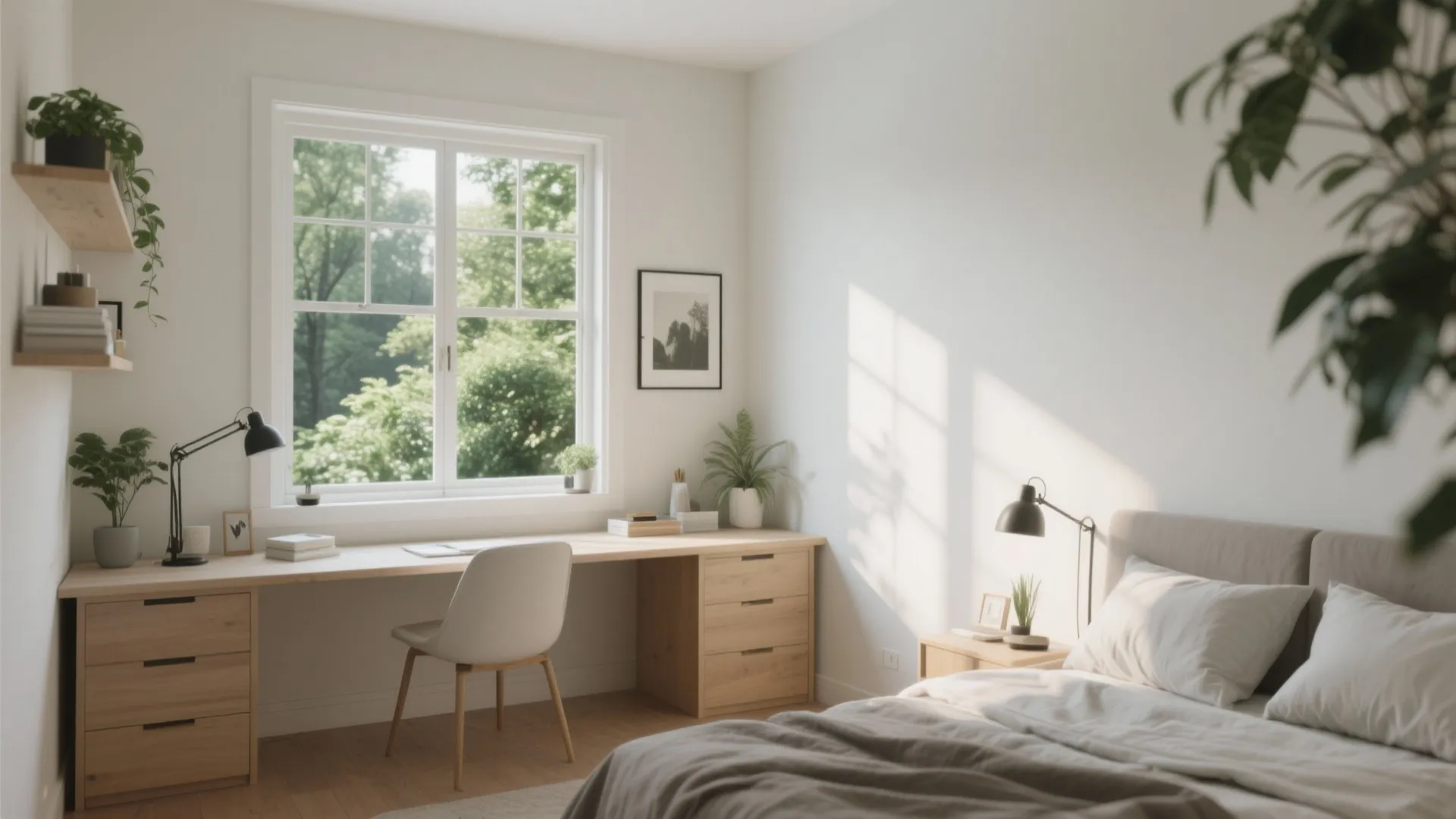 7. Window-Facing Desk