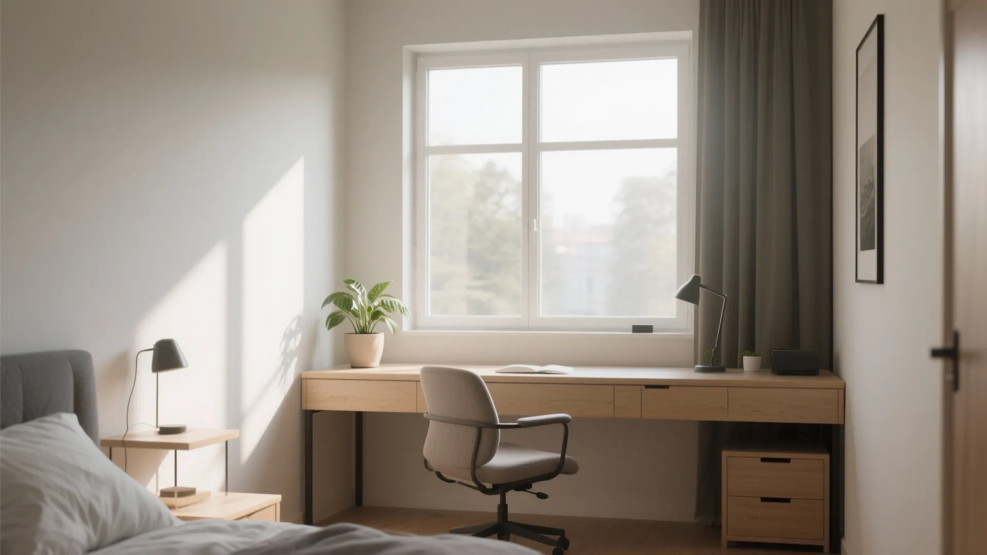 7. Window-facing Desk
