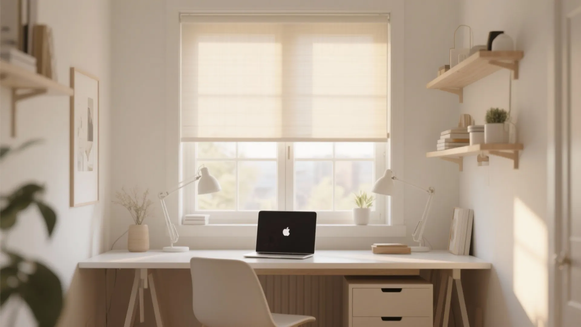 3. Window-facing Desks