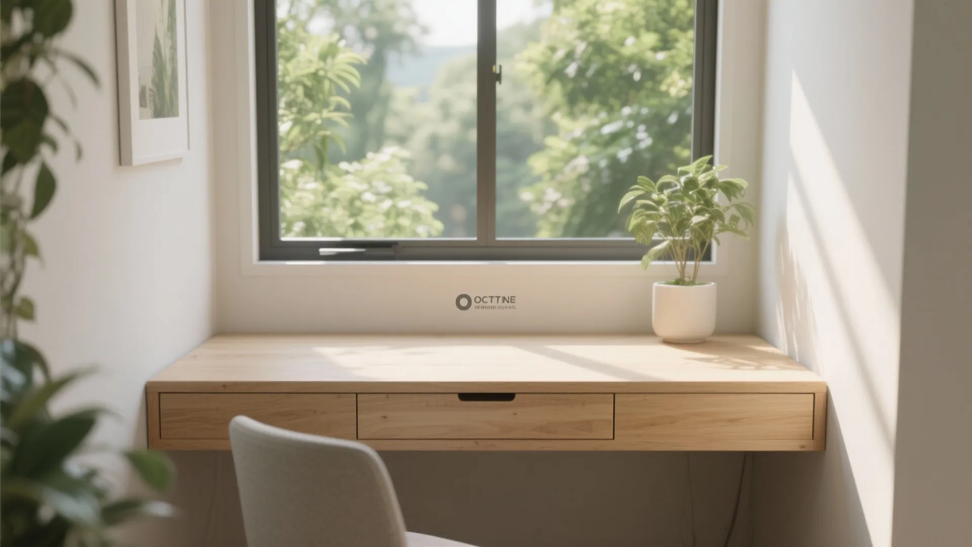 Window-Facing Compact Desk