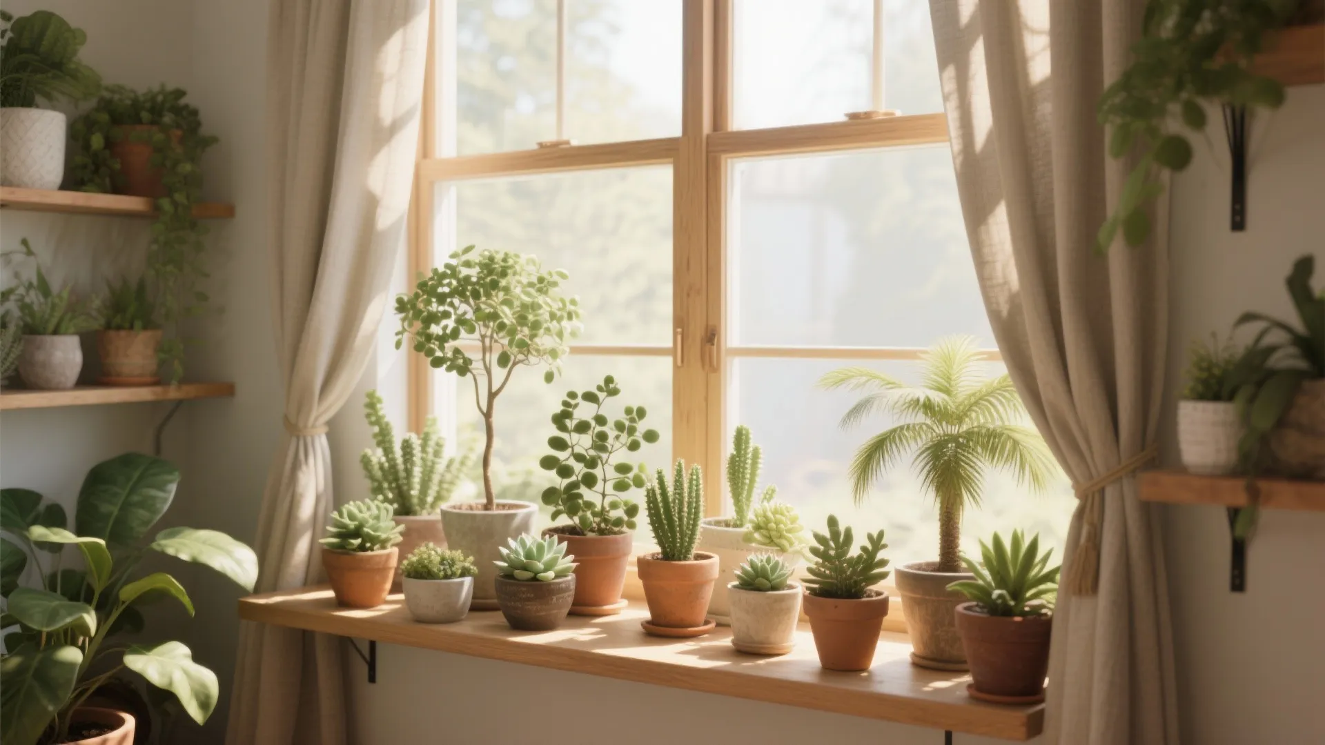 Window-Ledge Jungle for Light Lovers