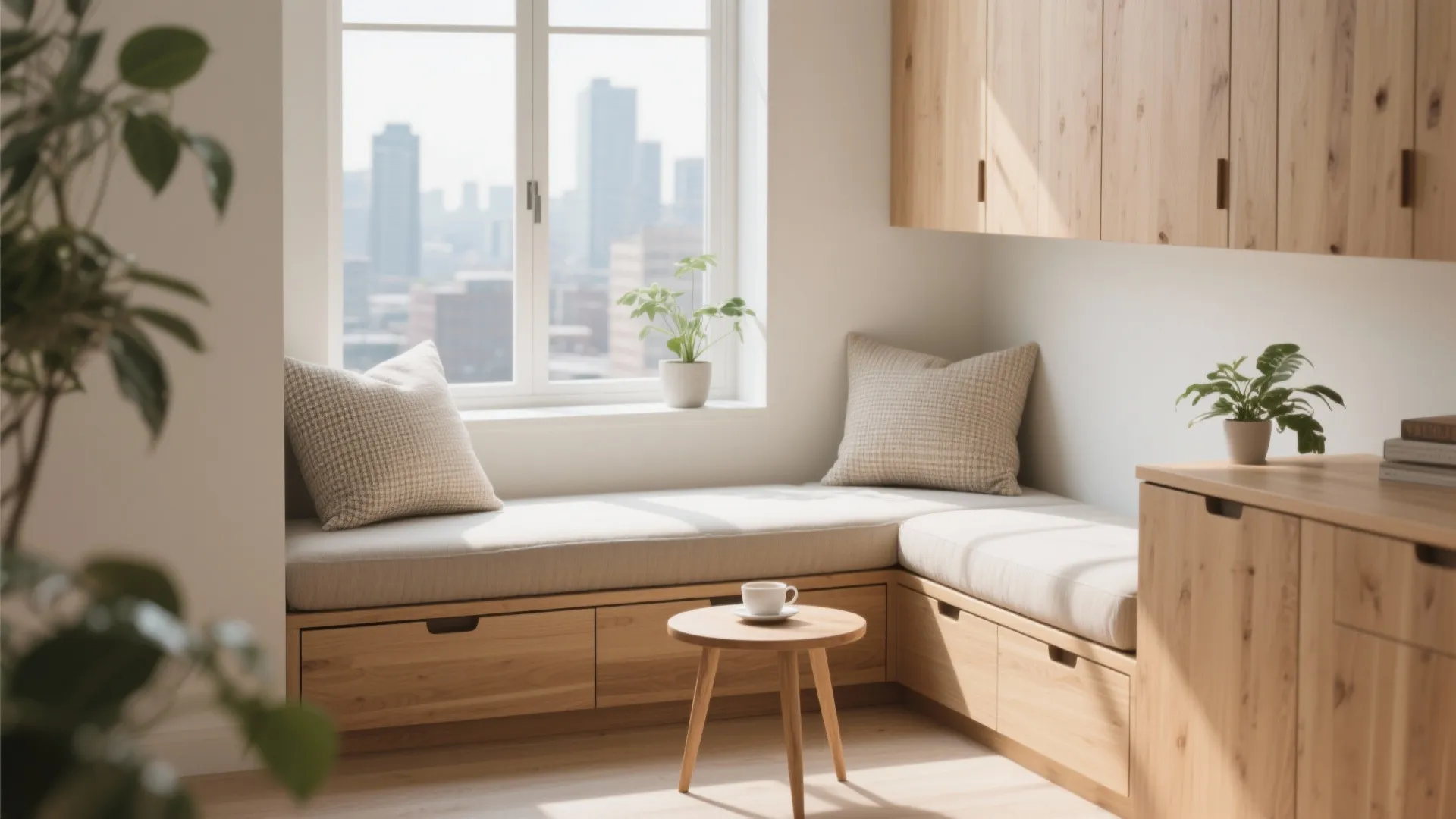 Built-in window ledge seating