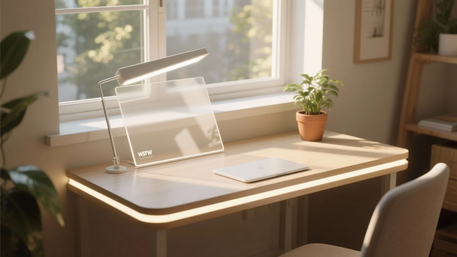 5. Window-mounted Natural Light Table with Reflector