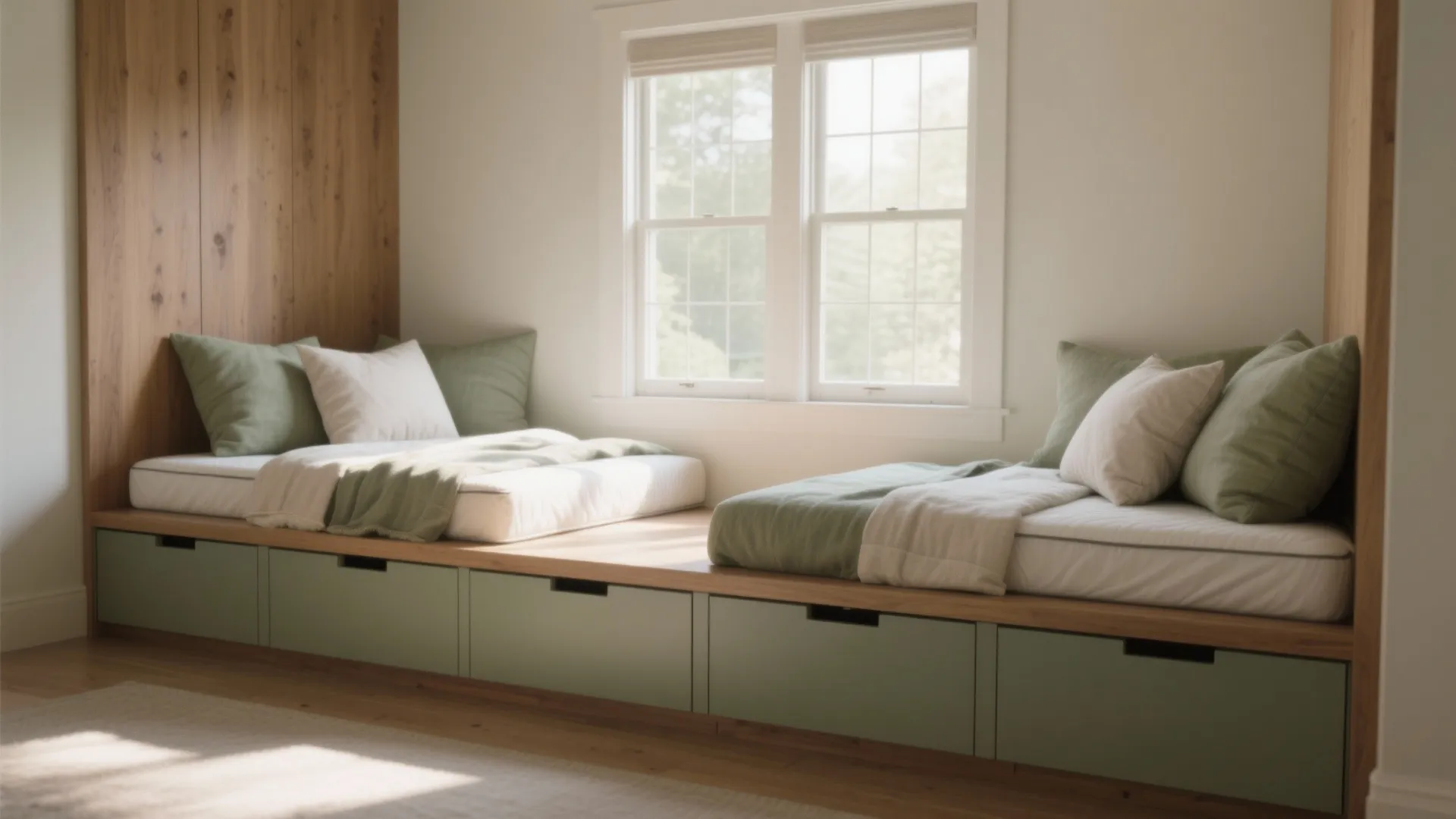 2. Window Nook Built-In Twins