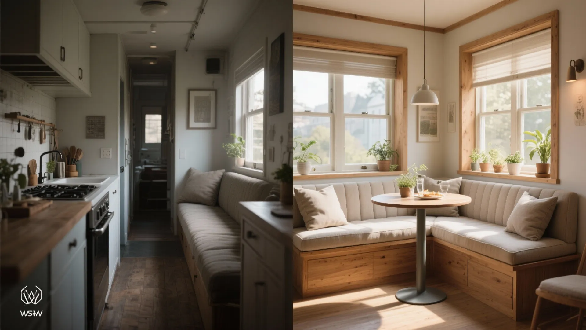 3. Window-seat dining nook