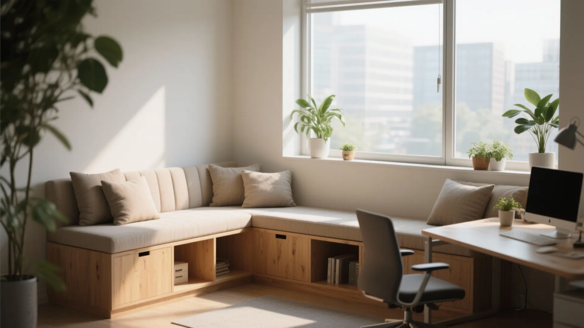 2. Window Nook Breakfast Seats