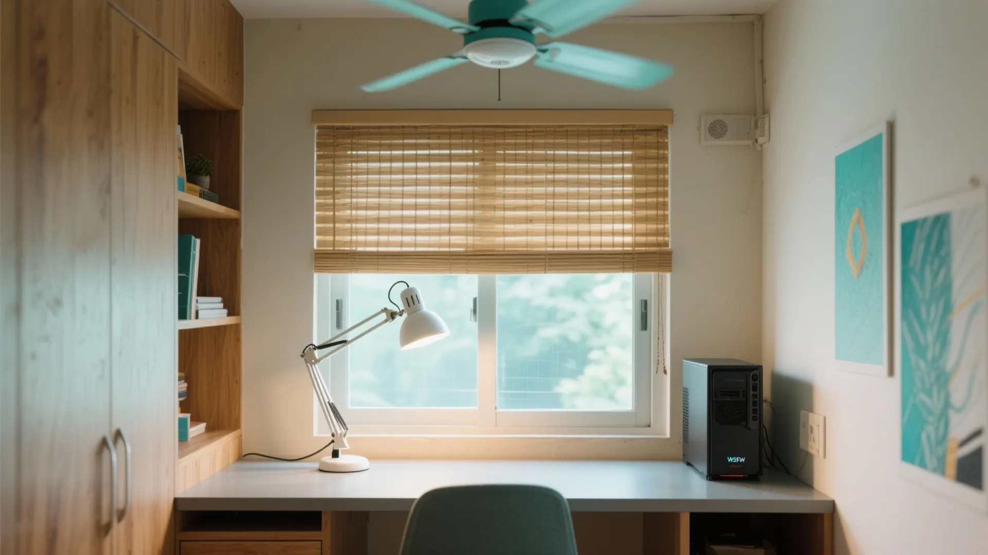 Idea 2: Window nook with glare-smart lighting