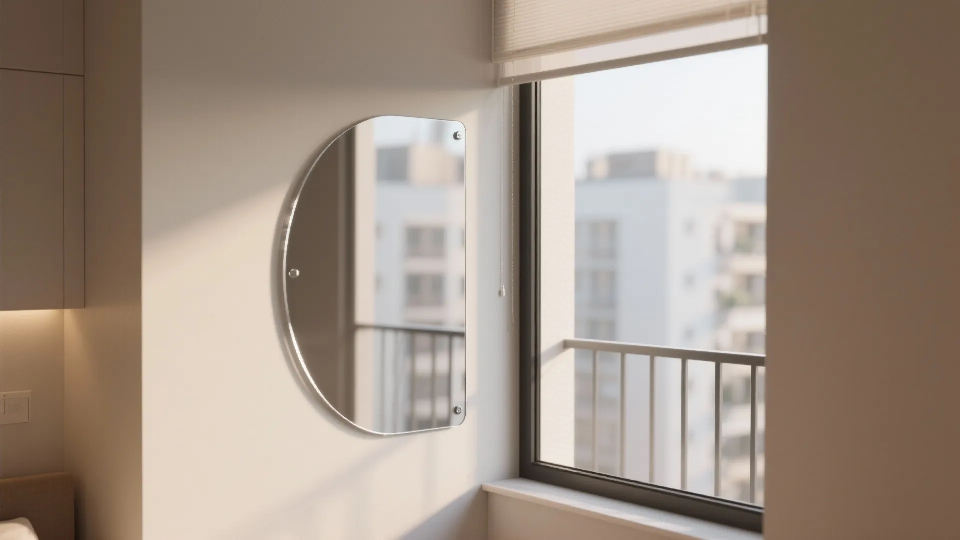 1. Window-mounted reflector panel