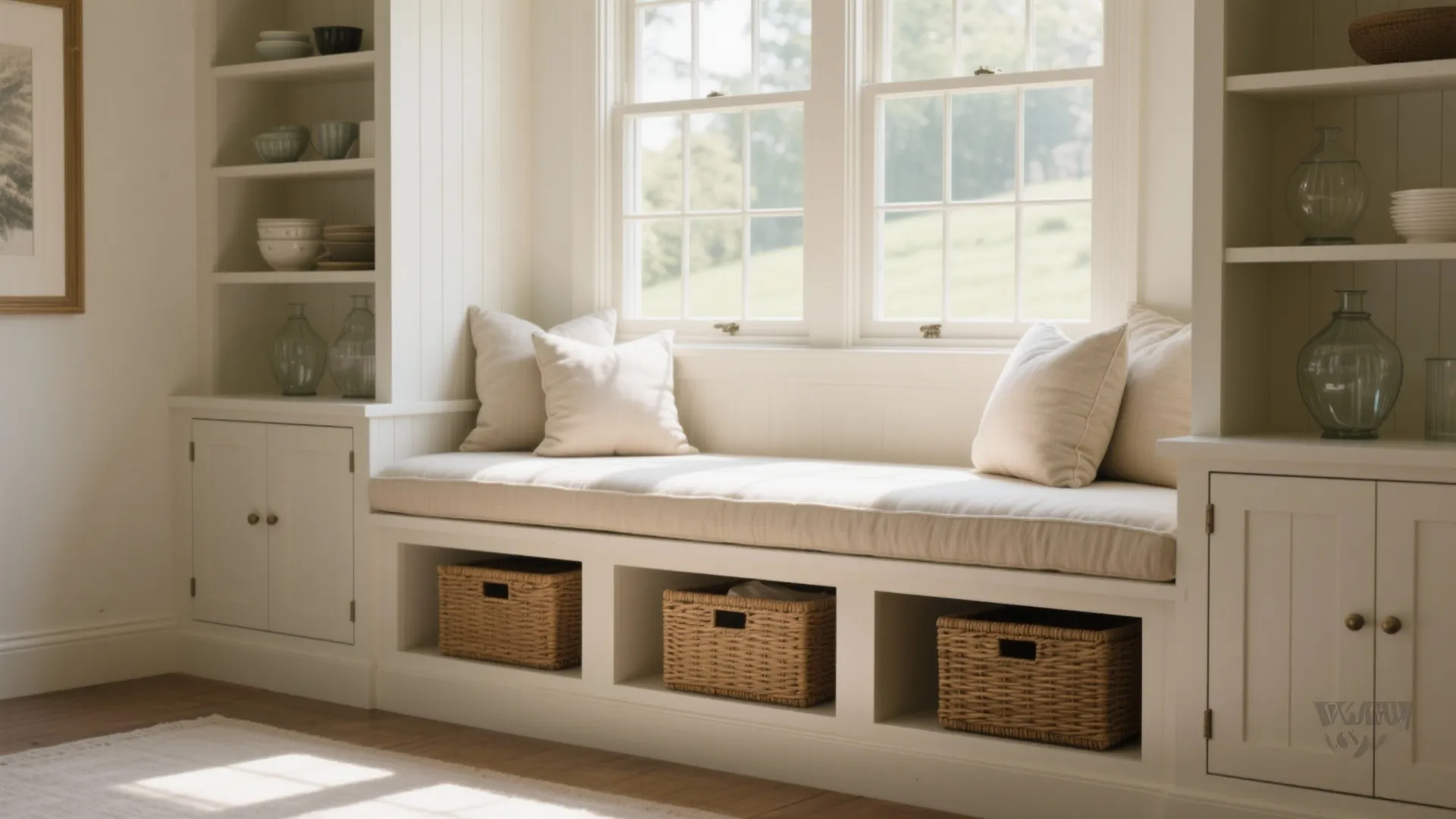 3. Built-in Window Seat with Shelving