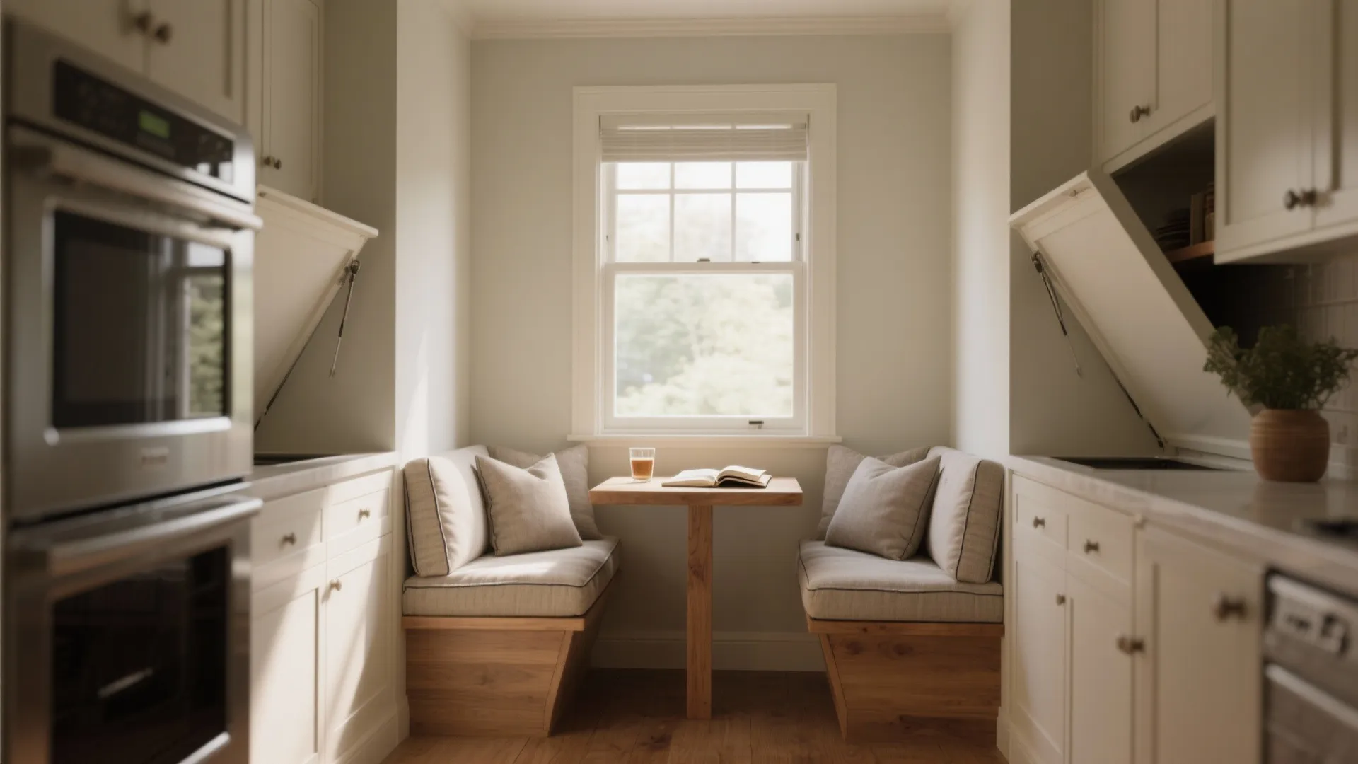 Window-seat breakfast nook