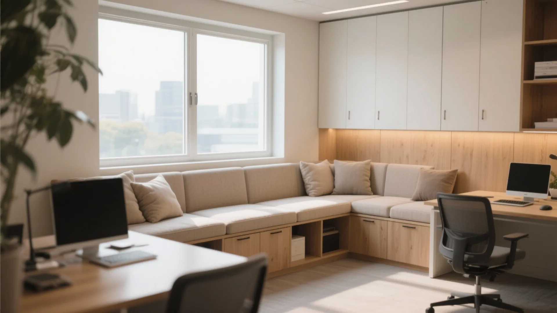 5. Built-in Window Seat Cabinets