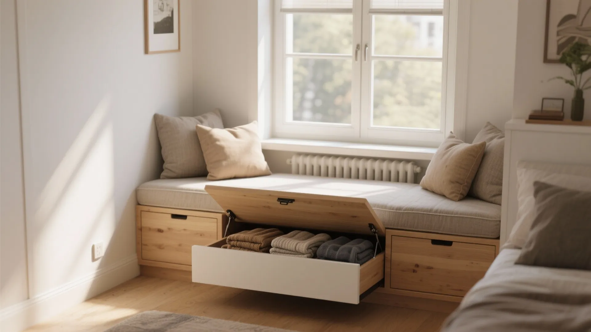 4. Built-in Window Seat Storage