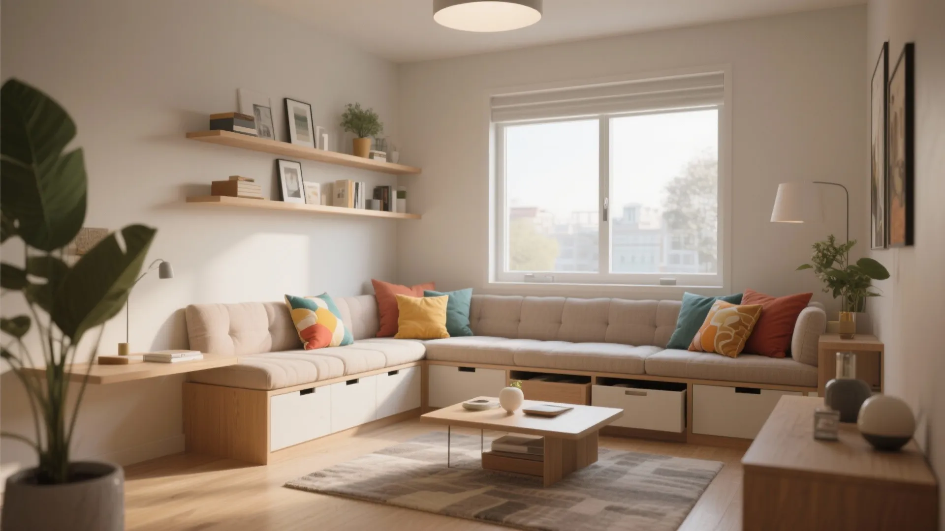 7. Window Seats with Hidden Storage