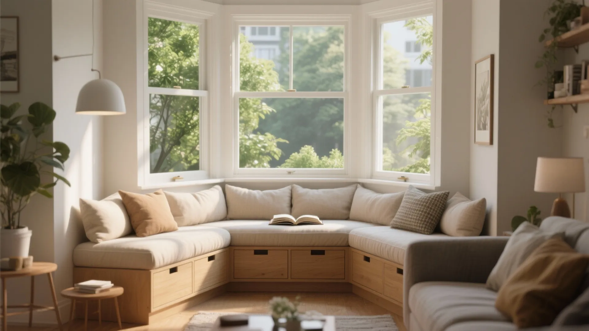 3. Window Seat with Storage