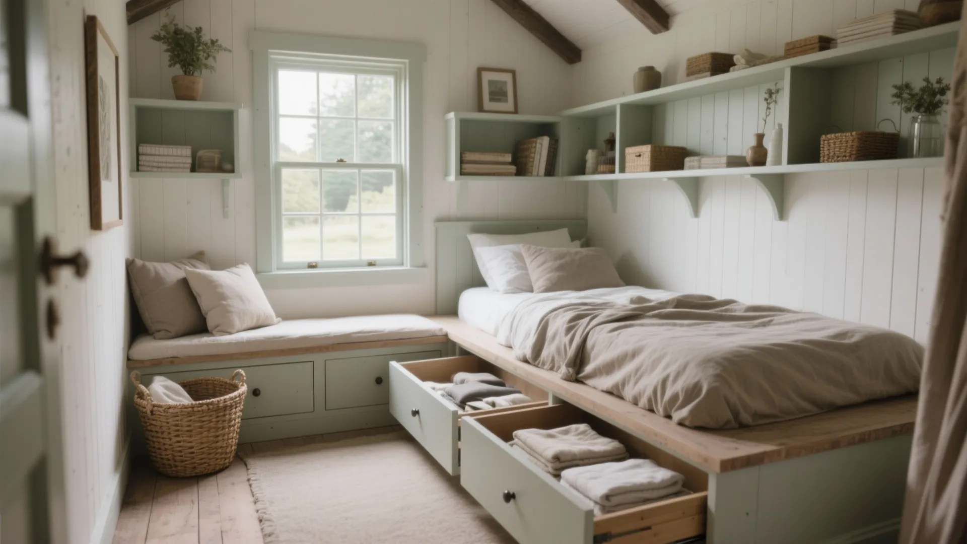 4. Built-In Storage and Window Seats