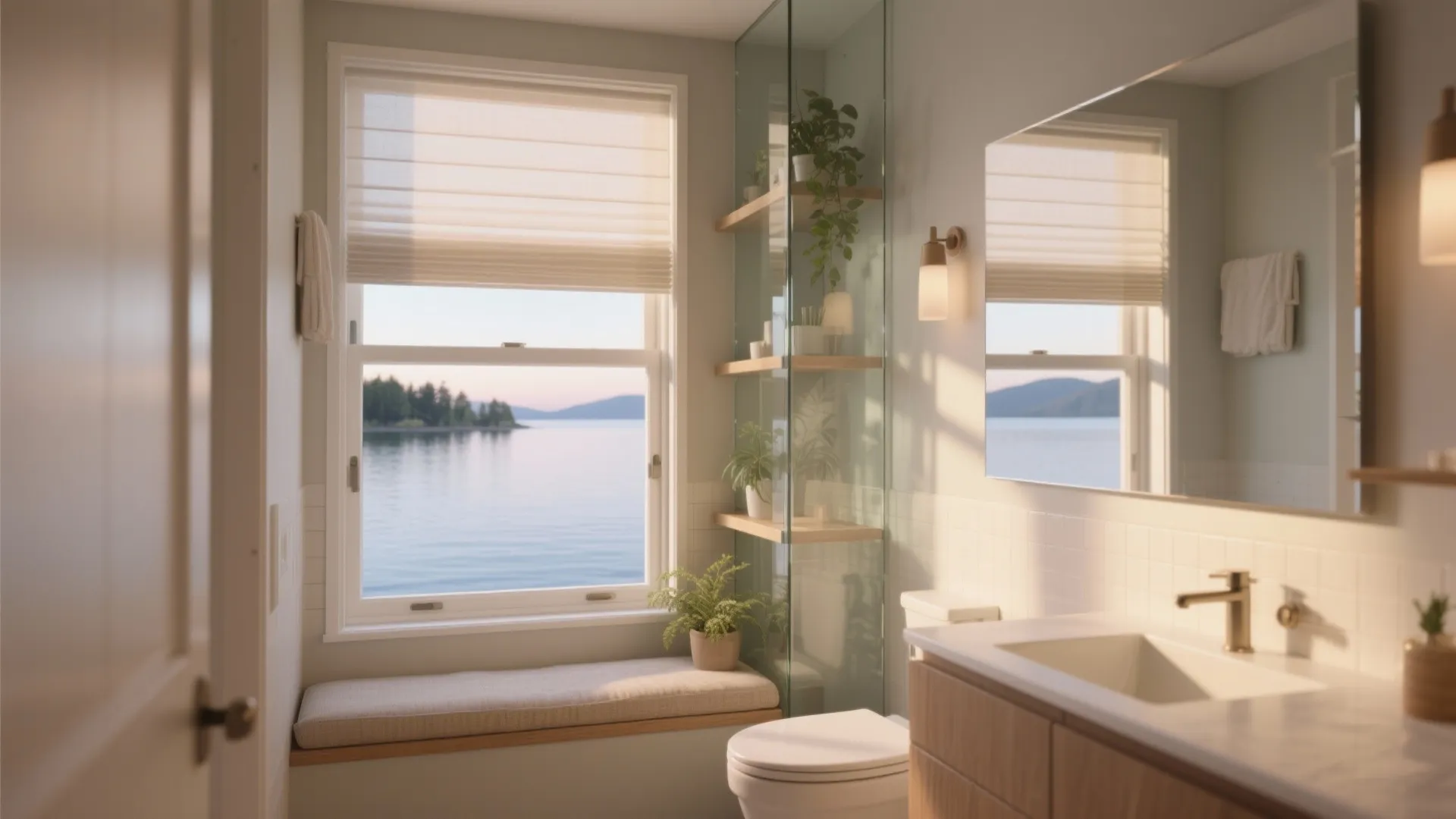 2. Bring the view inside with a window seat or sightline mirror