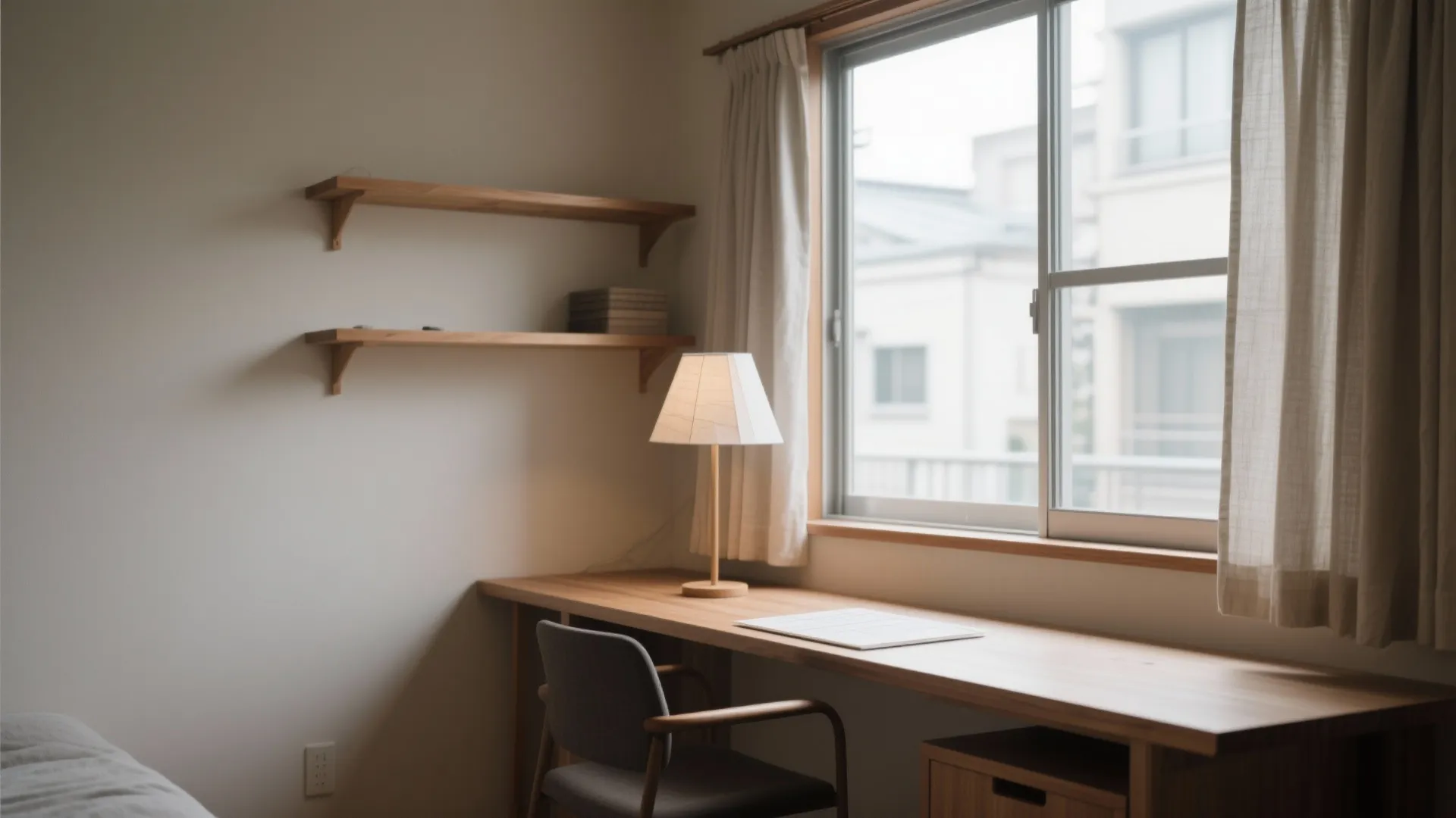 Tips 4: ワークスペースは“窓辺の片側だけ”に集約｜日本室内设计の定石