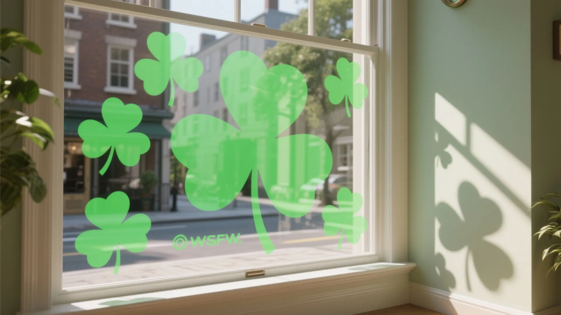 4. Green window silhouettes: instant curb appeal
