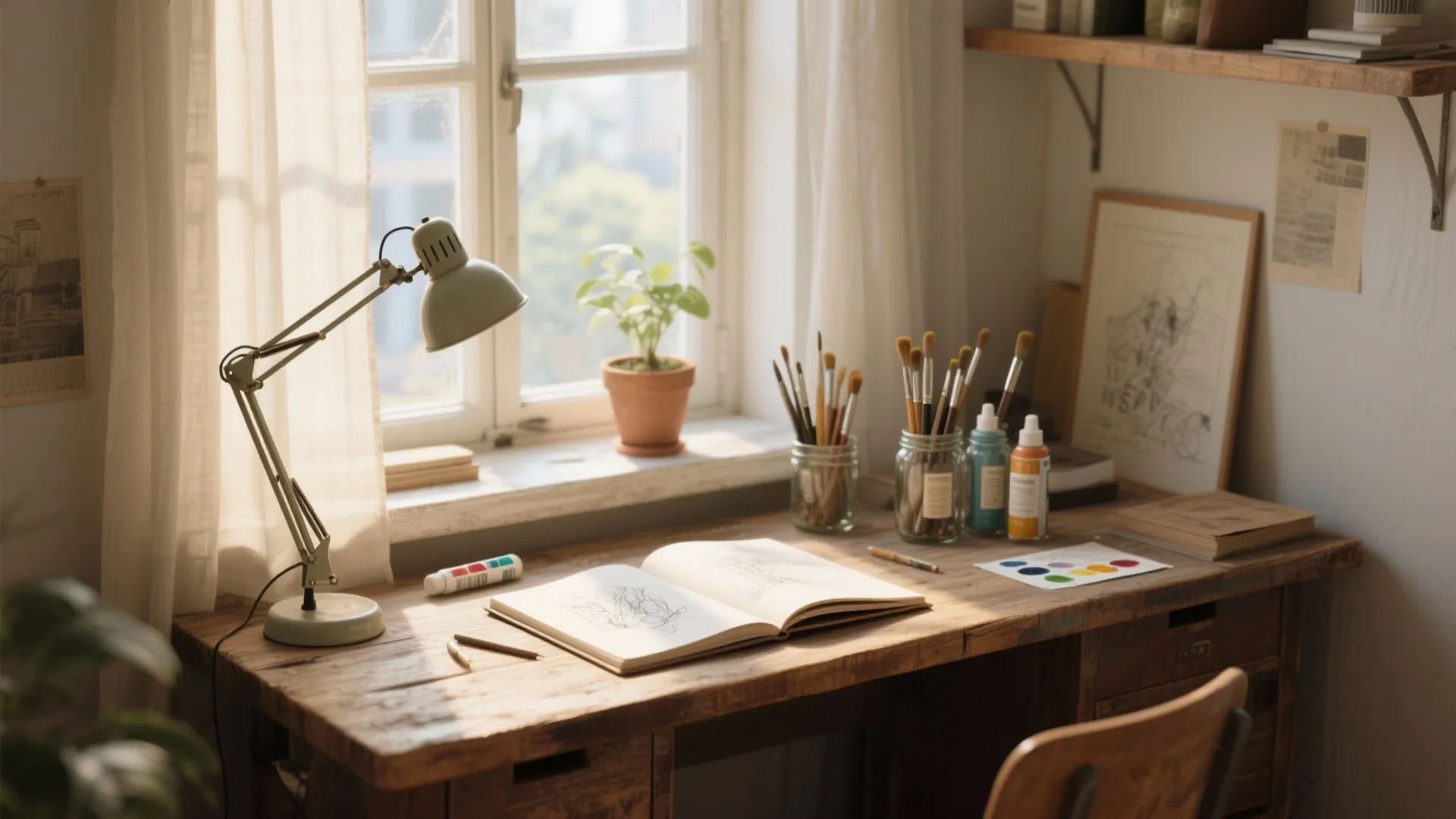 1. Claim the light: place your workspace by a window