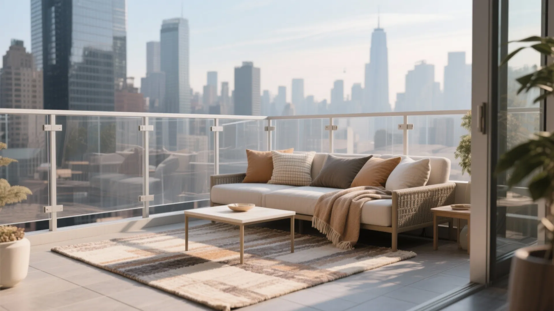 2) Glass or Polycarbonate Wind Screen + Layered Textiles