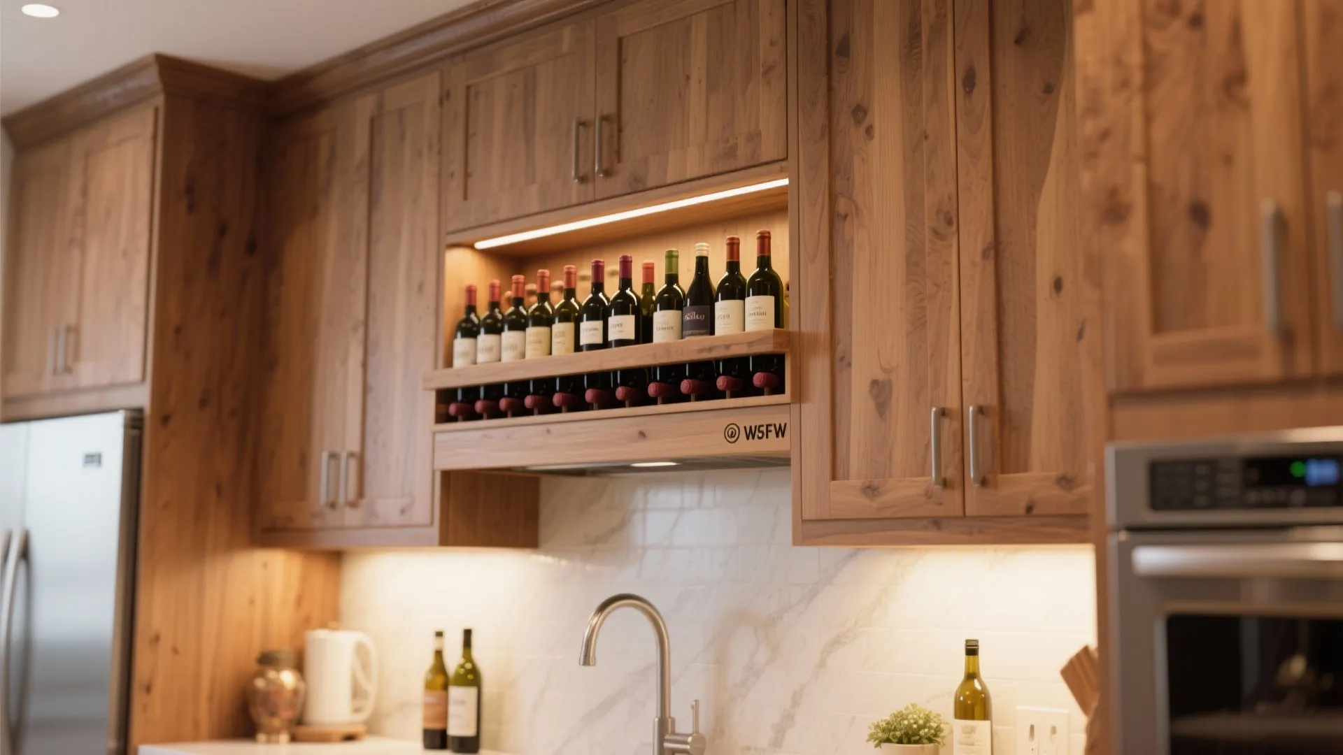 6. Wine Bottle Display