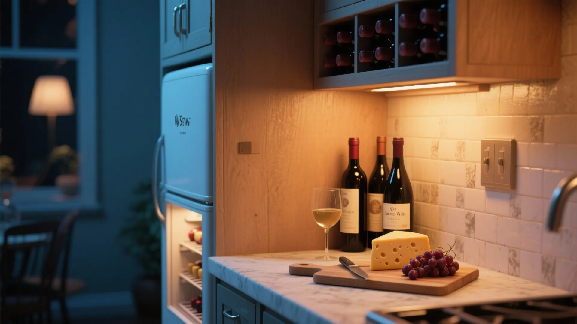 2. Wine and Cheese Corner