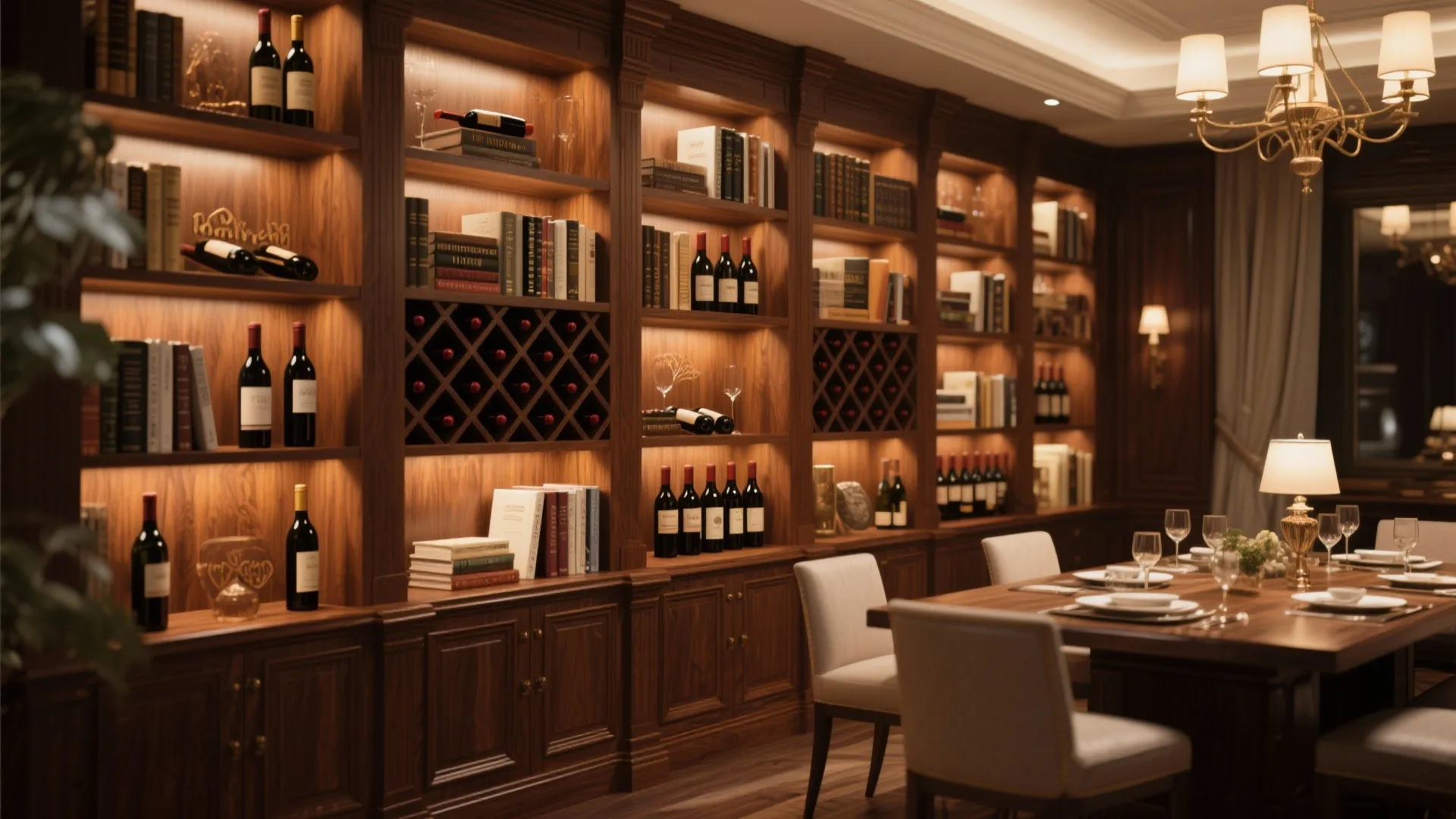 9. Integrated Wine Rack